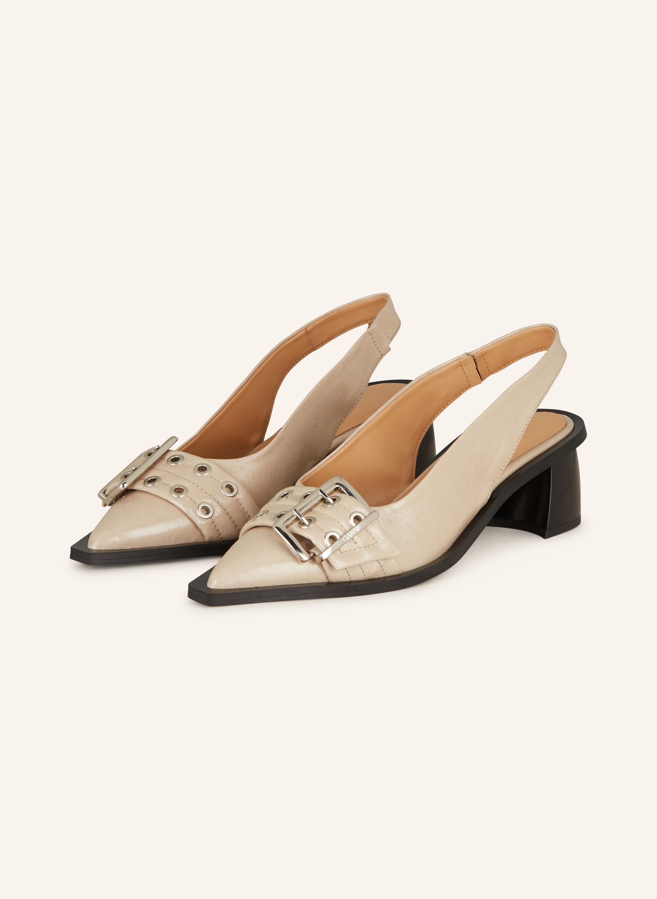 Ganni store slingback pumps
