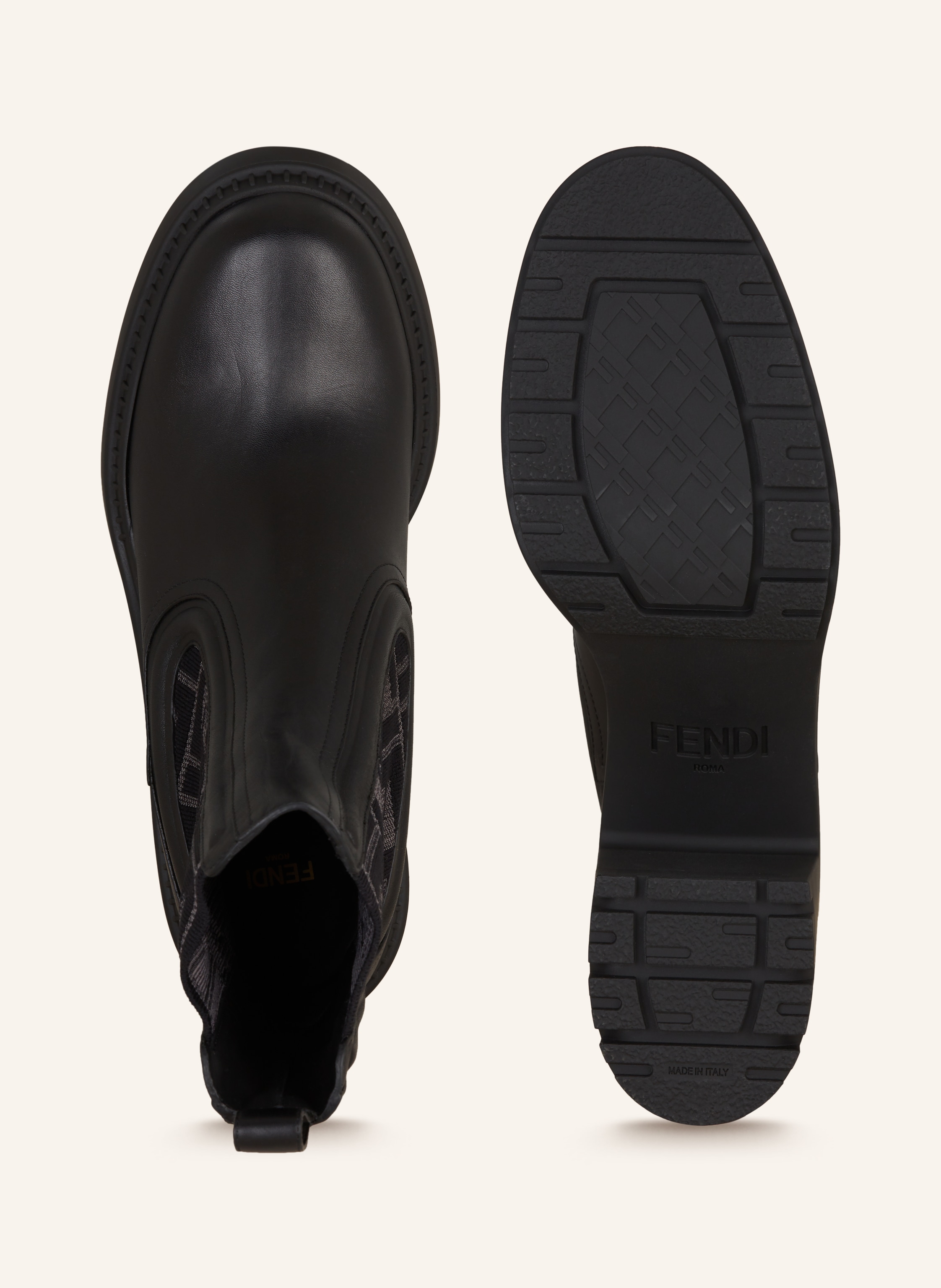 Thumbnail - Fendi Chelsea-Boots schwarz