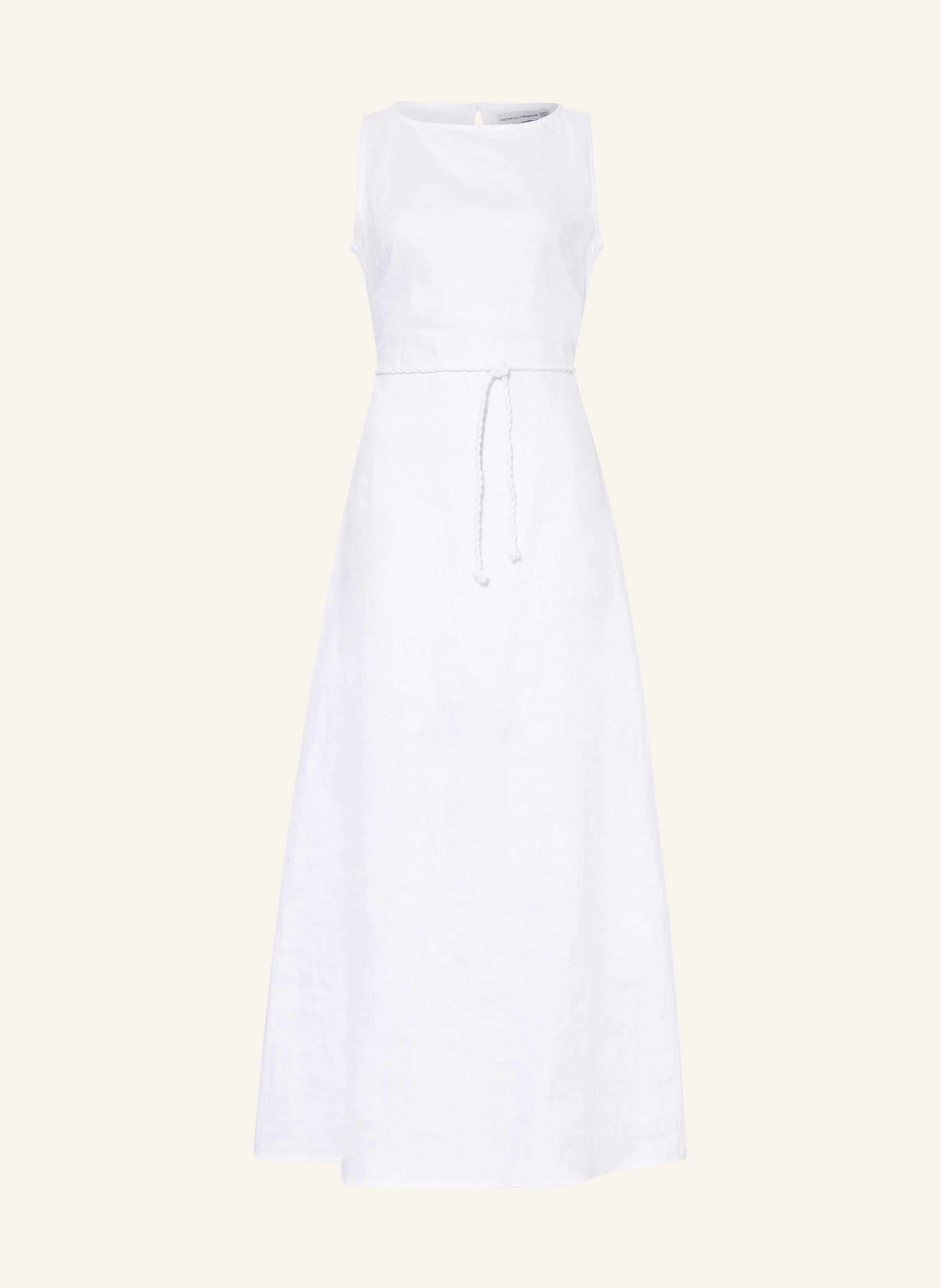 FAITHFULL THE BRAND Linen dress LUI in white
