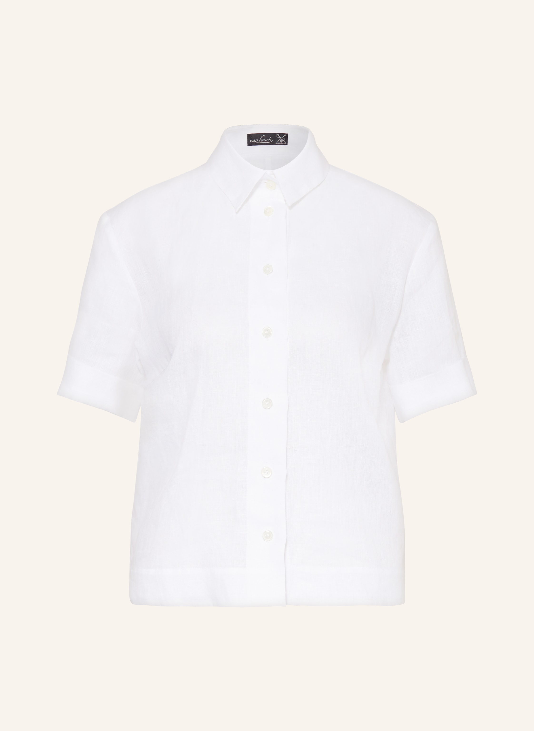 van Laack Hemdbluse AMIS aus Leinen in weiss