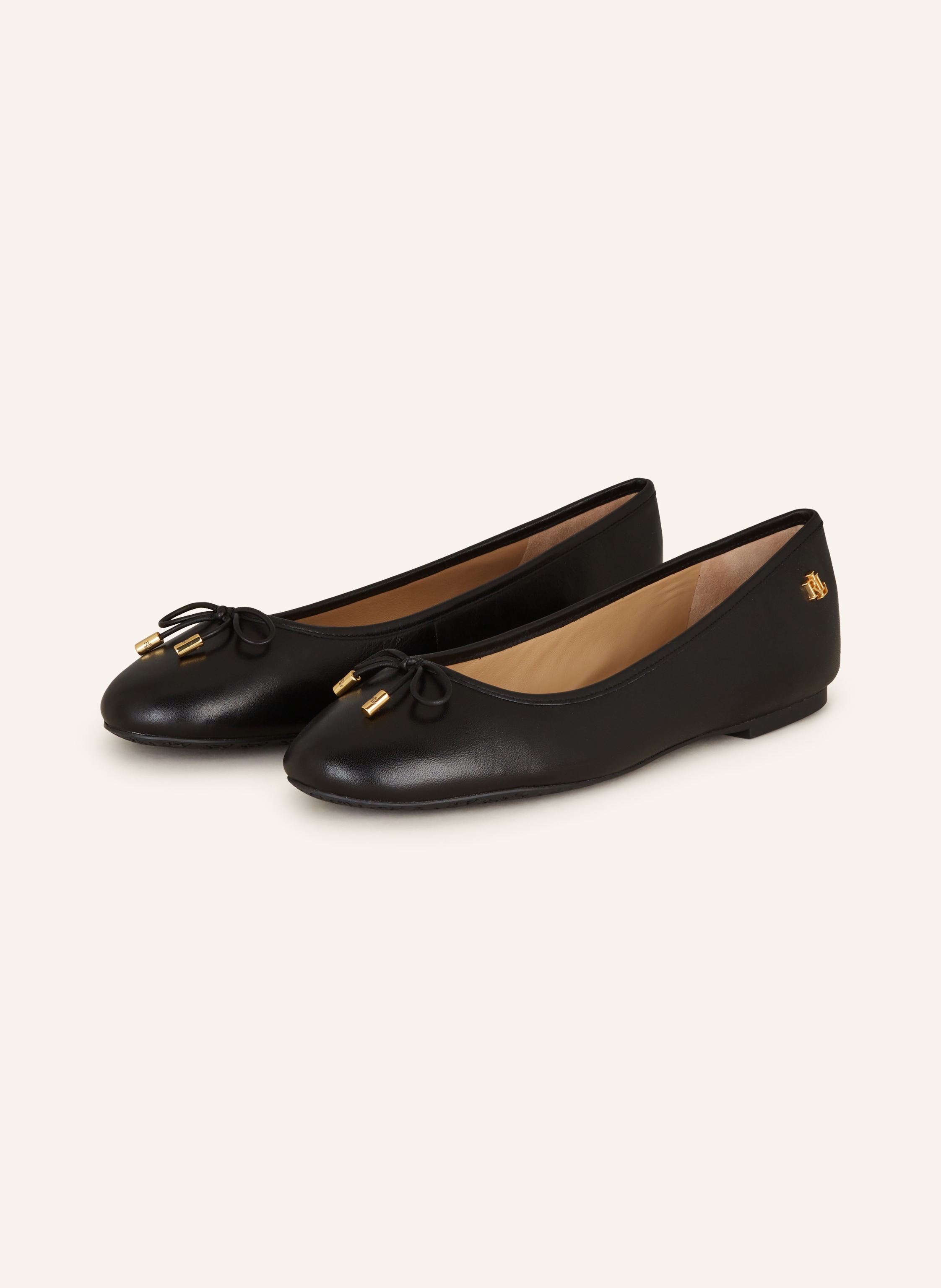 LAUREN RALPH LAUREN Ballet flats in black