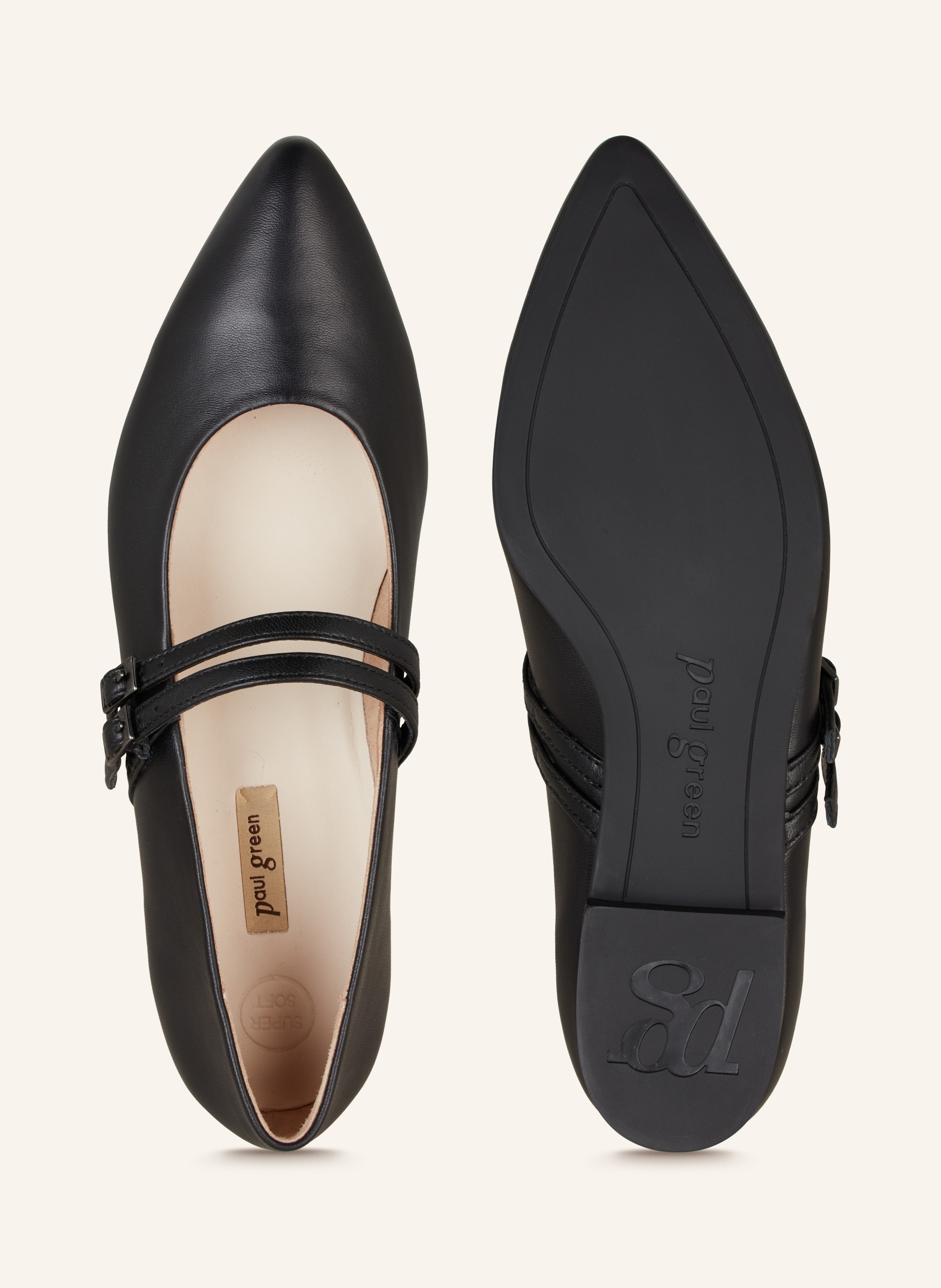 Paul Green Ballerinas schwarz – Bild 2