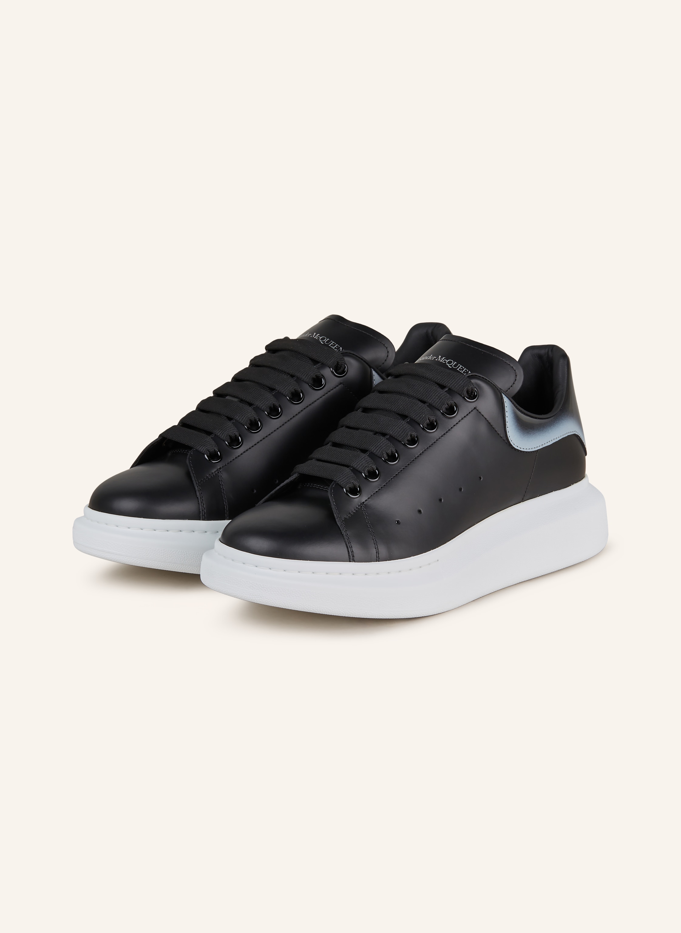Alexander McQUEEN Sneaker in schwarz/ silber