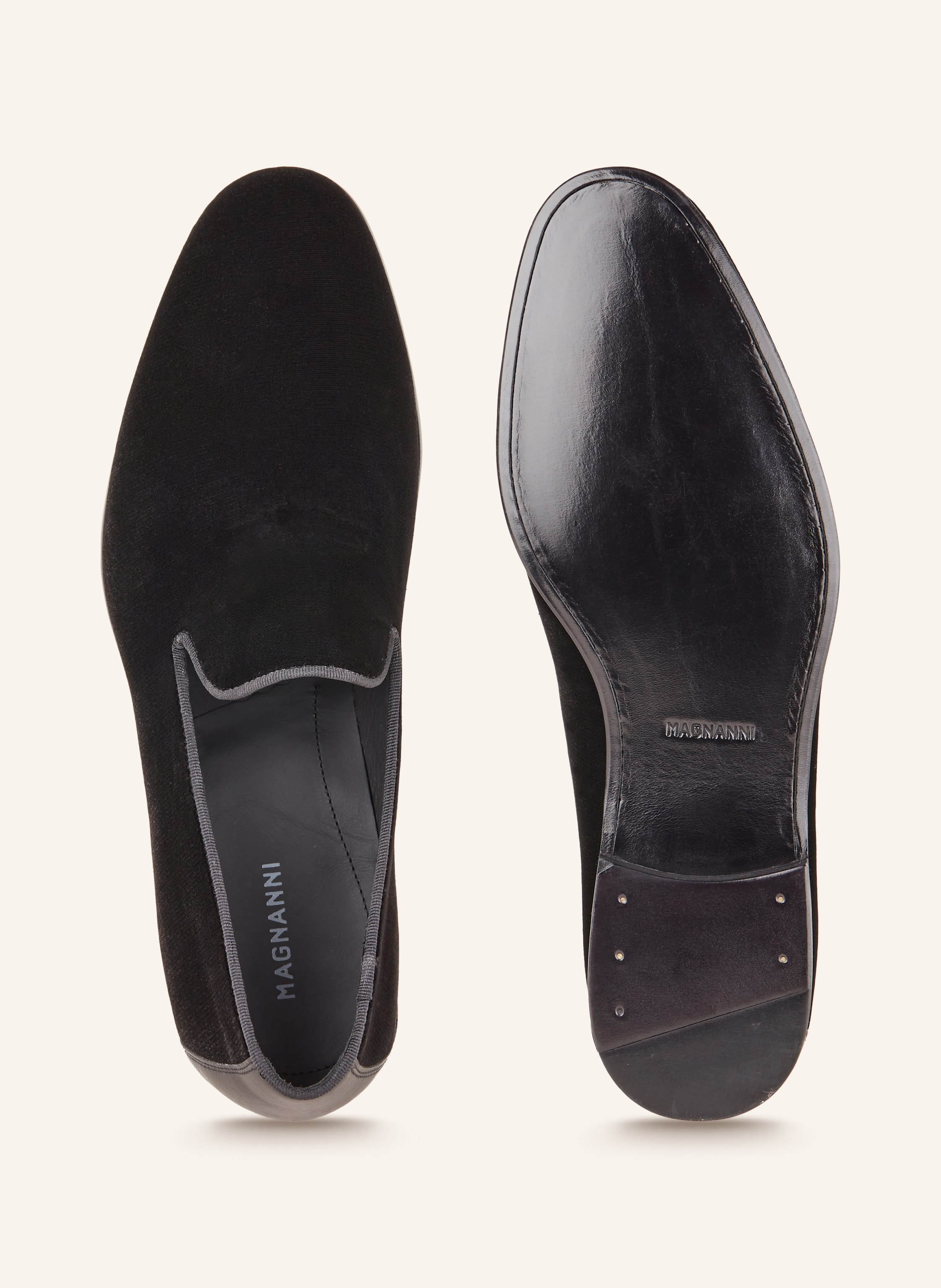 Thumbnail - Magnanni Slipper Velvet schwarz