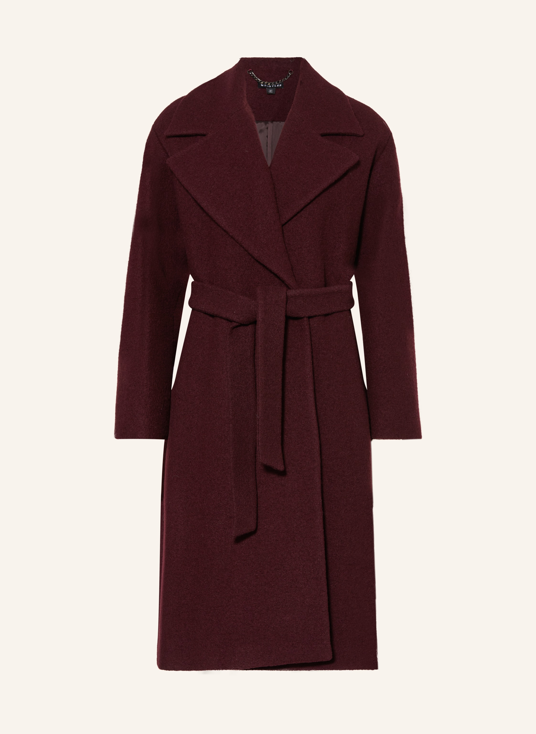 Whistles burgundy coat on sale