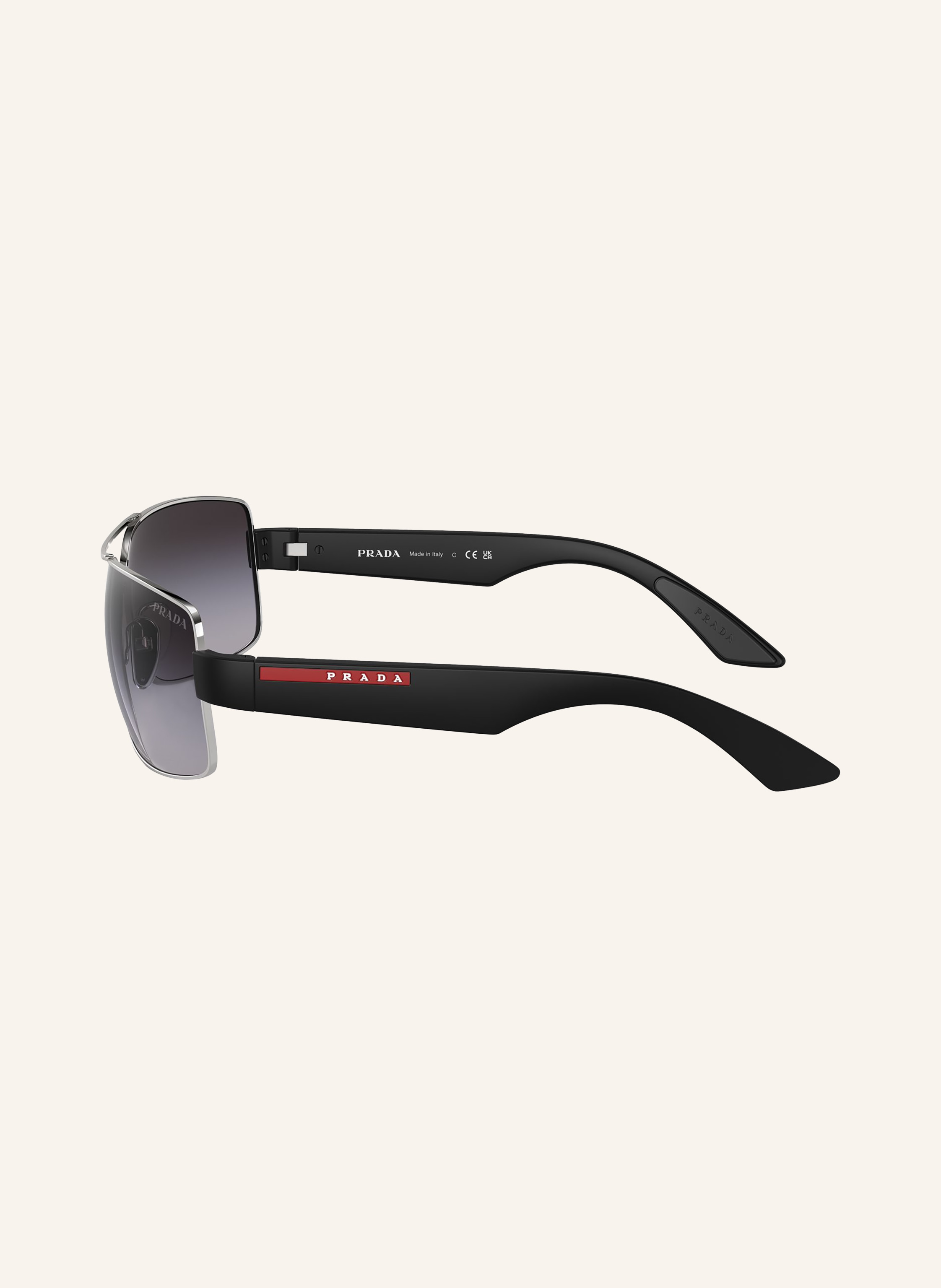 Thumbnail - Prada Linea Rossa Sonnenbrille Ps 50zs silber