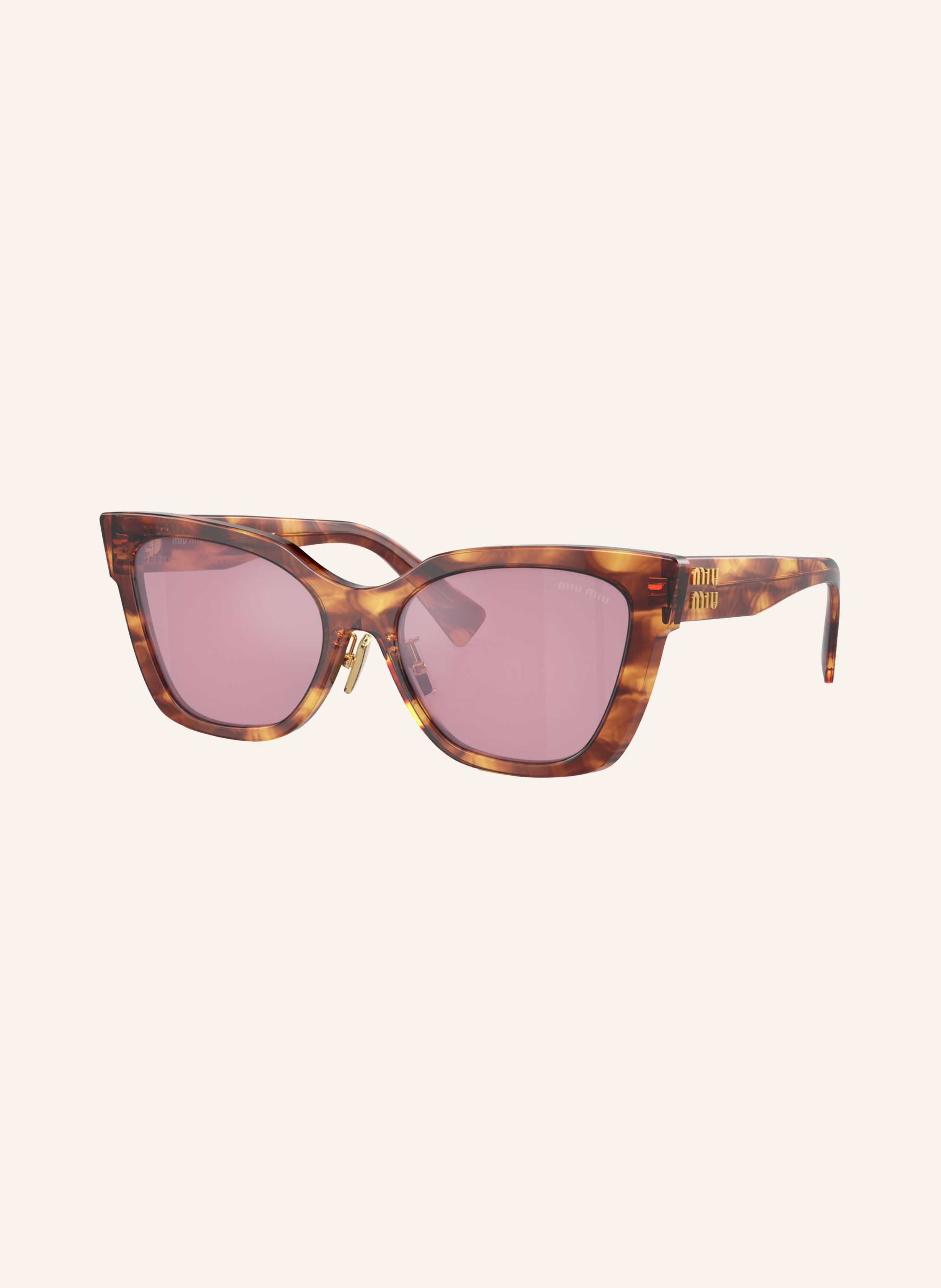 MIU MIU Sonnenbrille MU 02ZS in 11q50d - havana/ dunkelpink