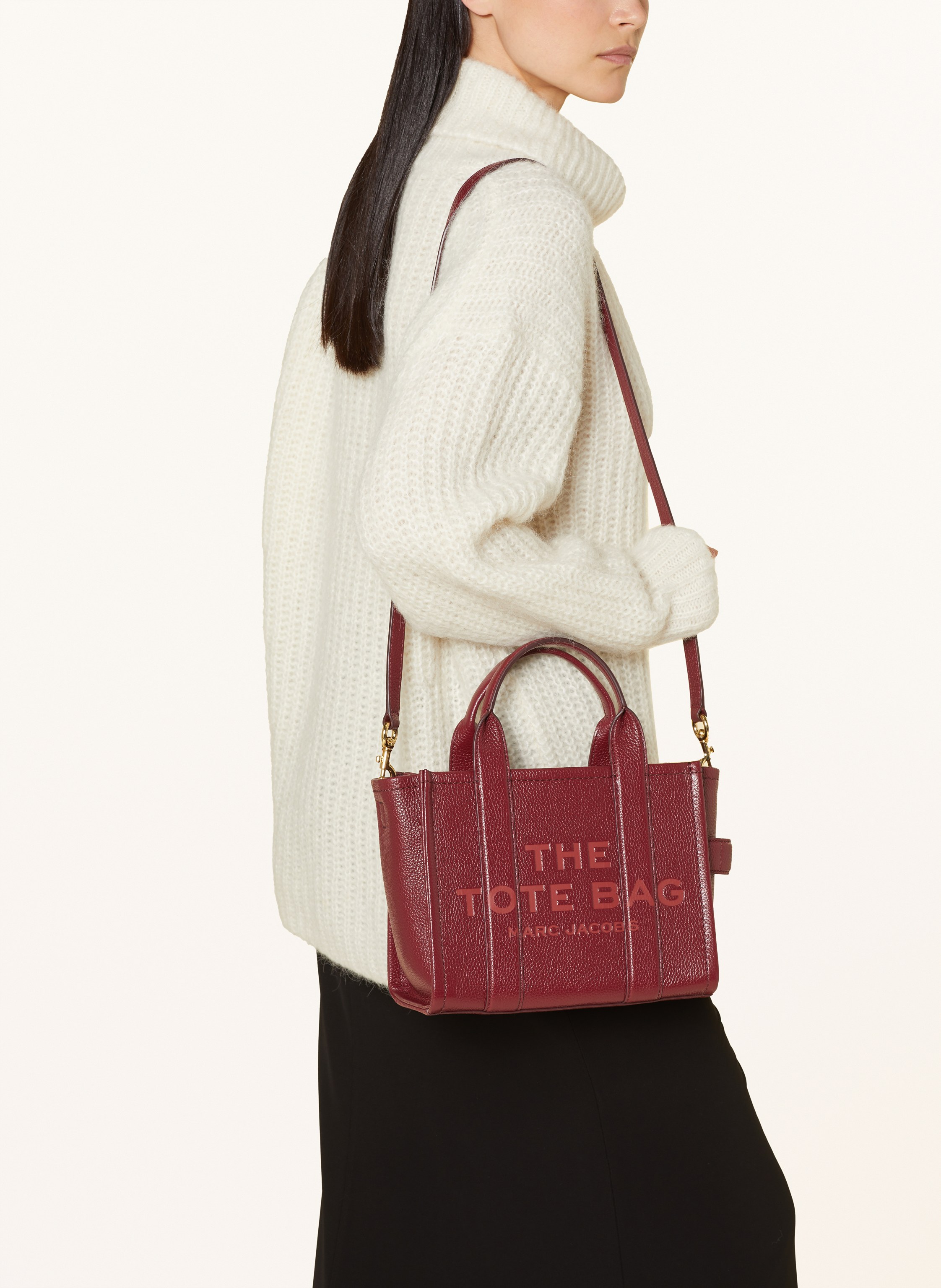 Thumbnail - Marc Jacobs Shopper The Small Tote Bag Leather rot