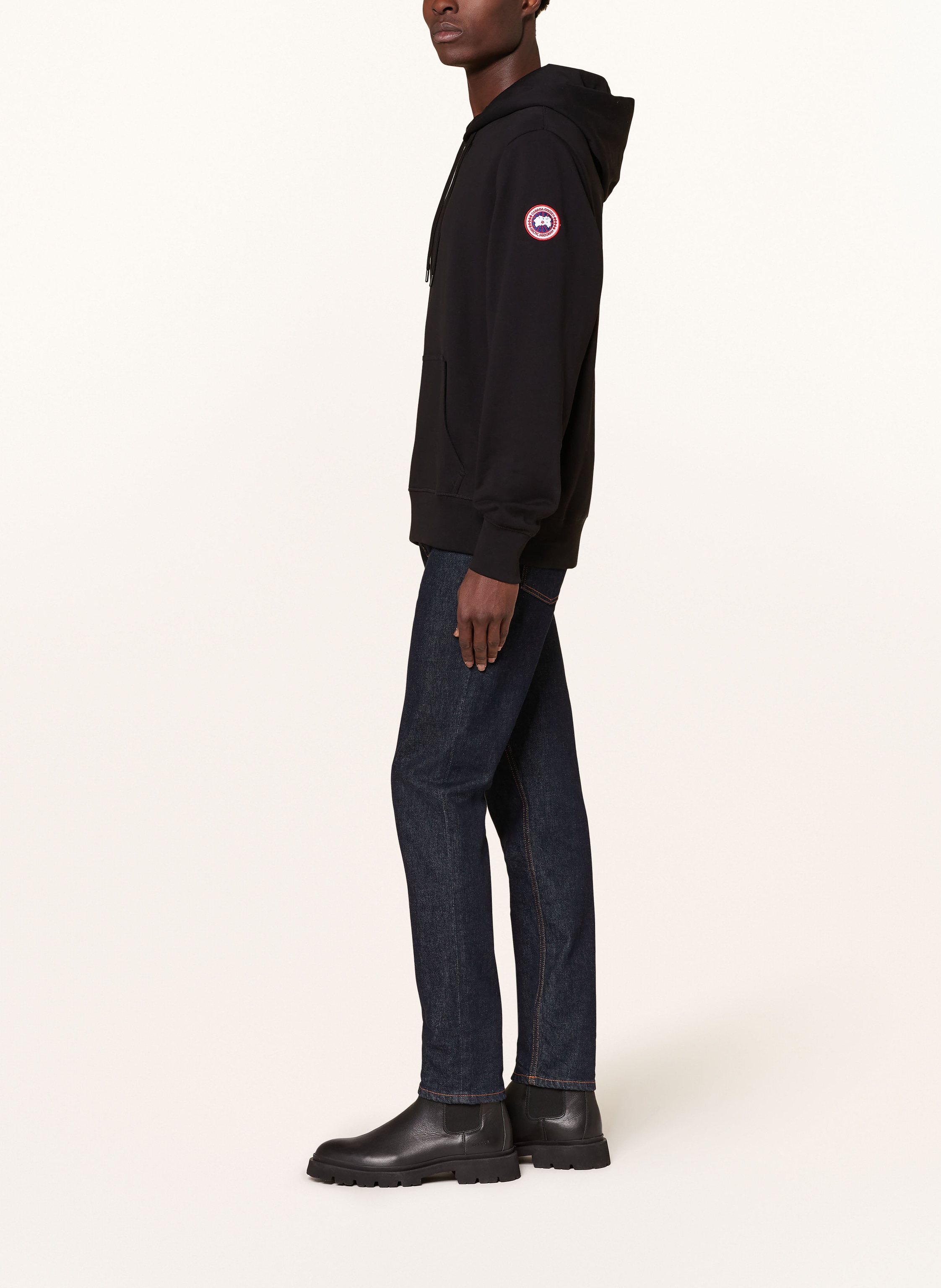 Thumbnail - Canada Goose Hoodie Huron schwarz