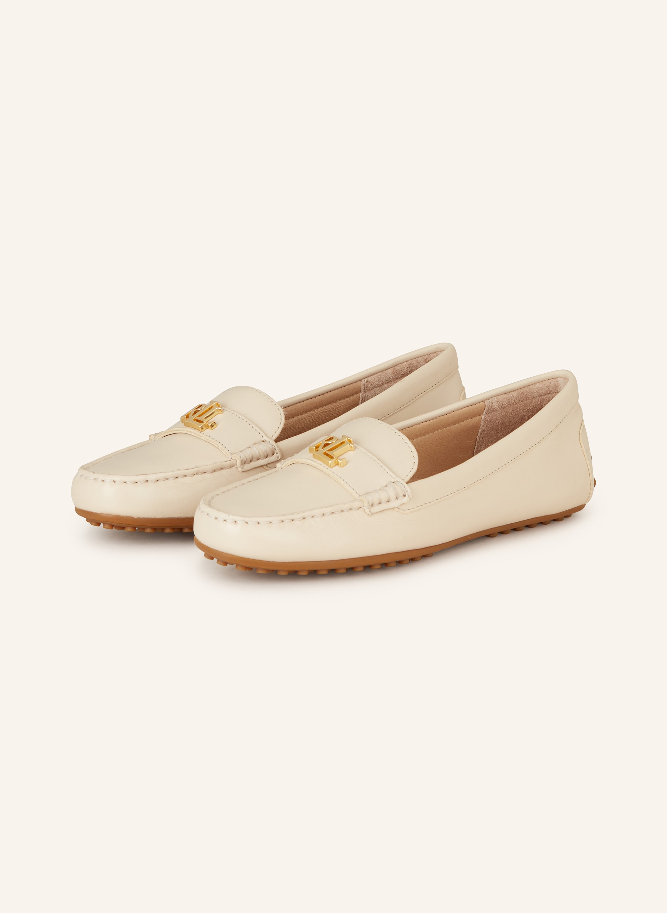 LAUREN RALPH LAUREN Moccasins BRANSBURY in cream