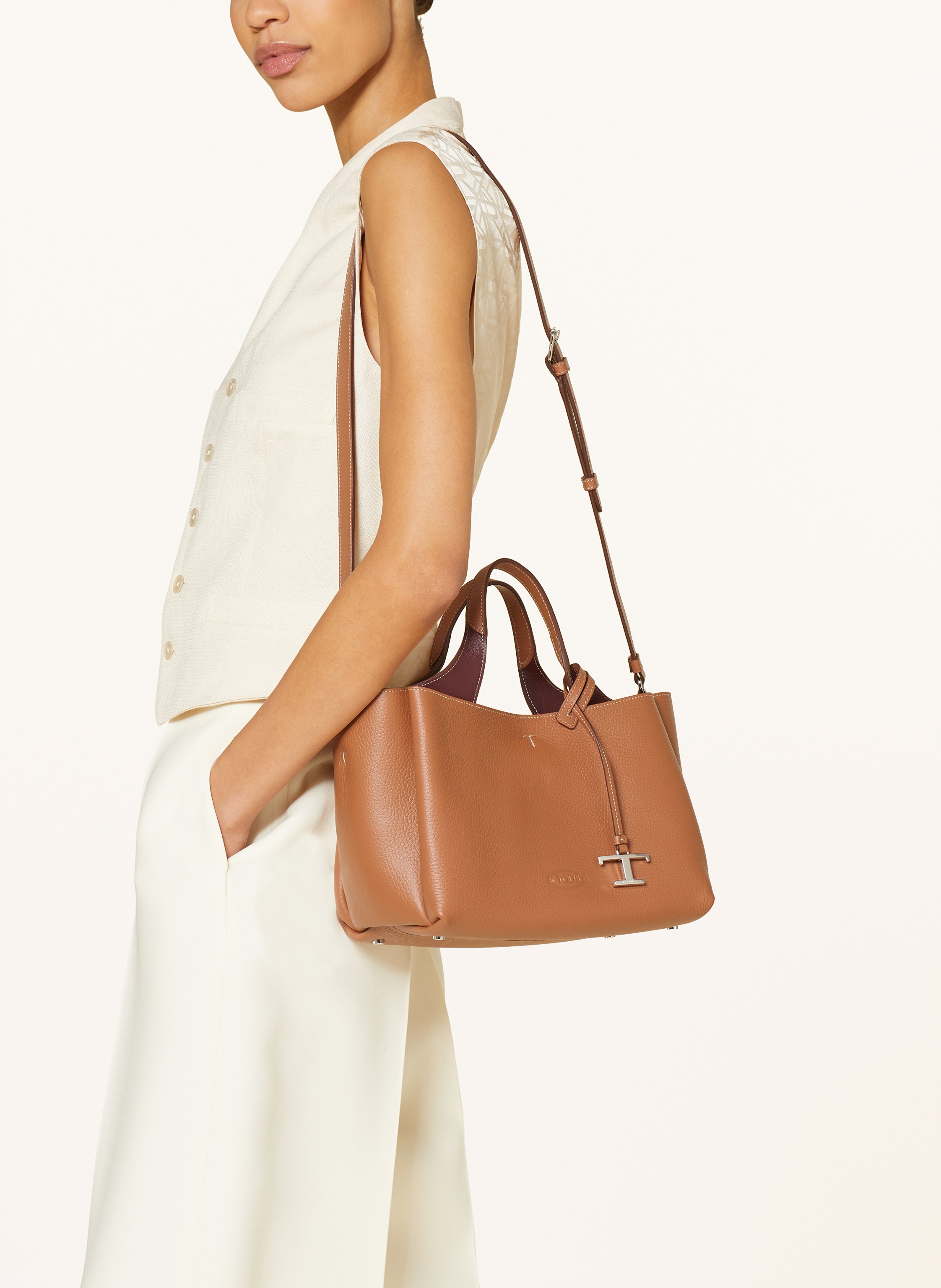Thumbnail - Tod's Handtasche Mini braun