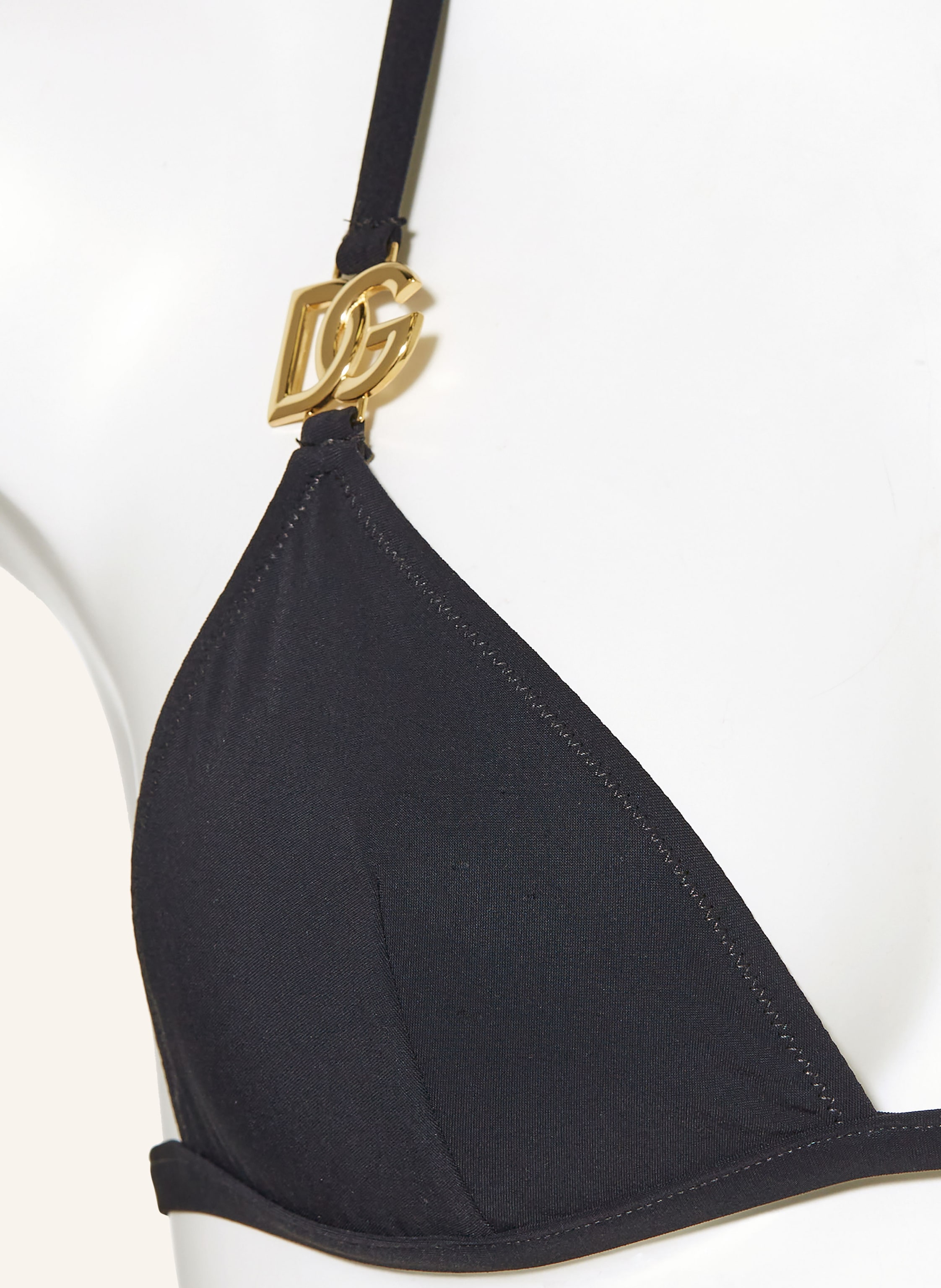 Thumbnail - Dolce & Gabbana Triangel-Bikini Dg Logo schwarz