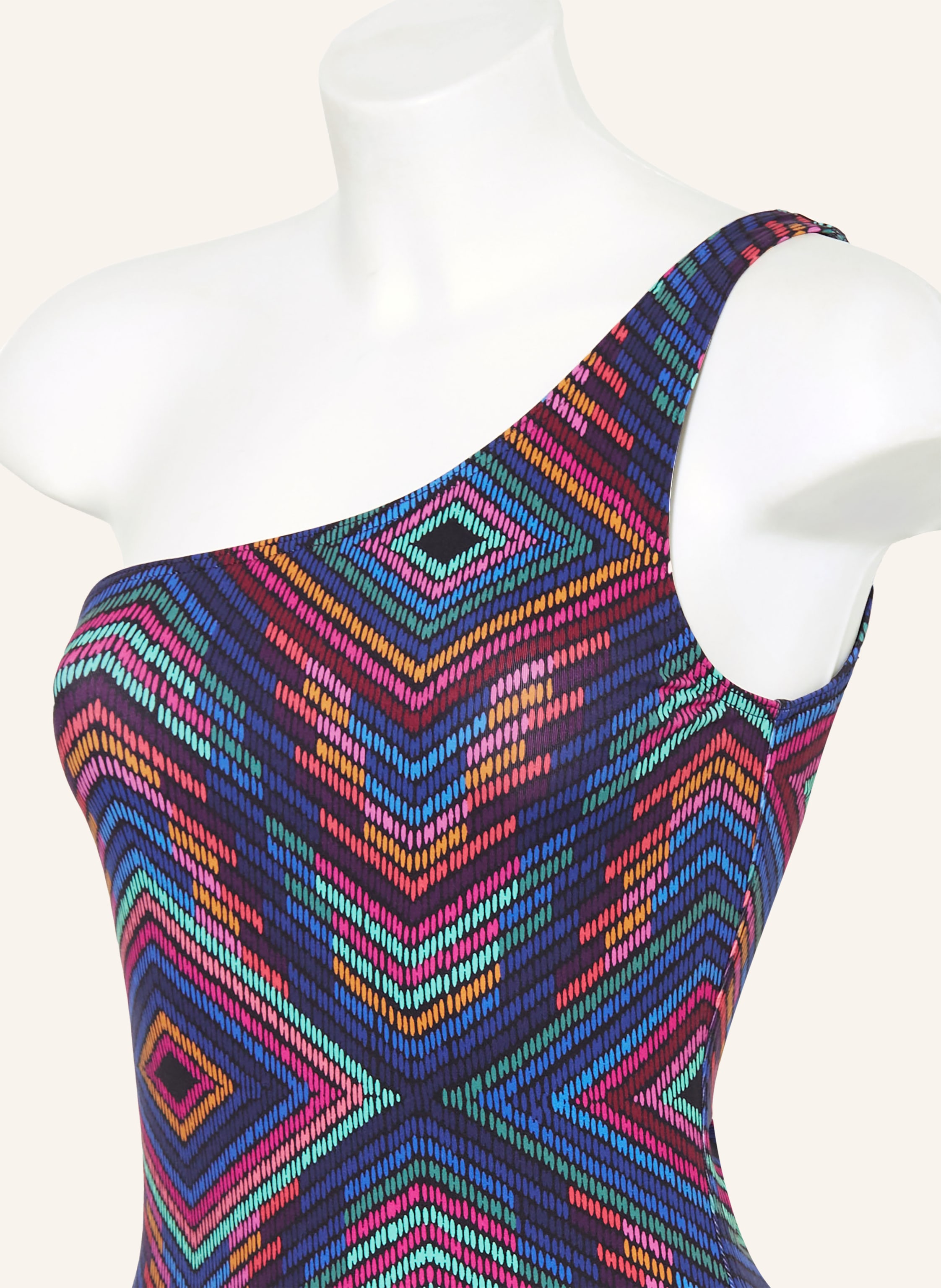 Thumbnail - Eres One-Shoulder-Badeanzug Multicolore lila