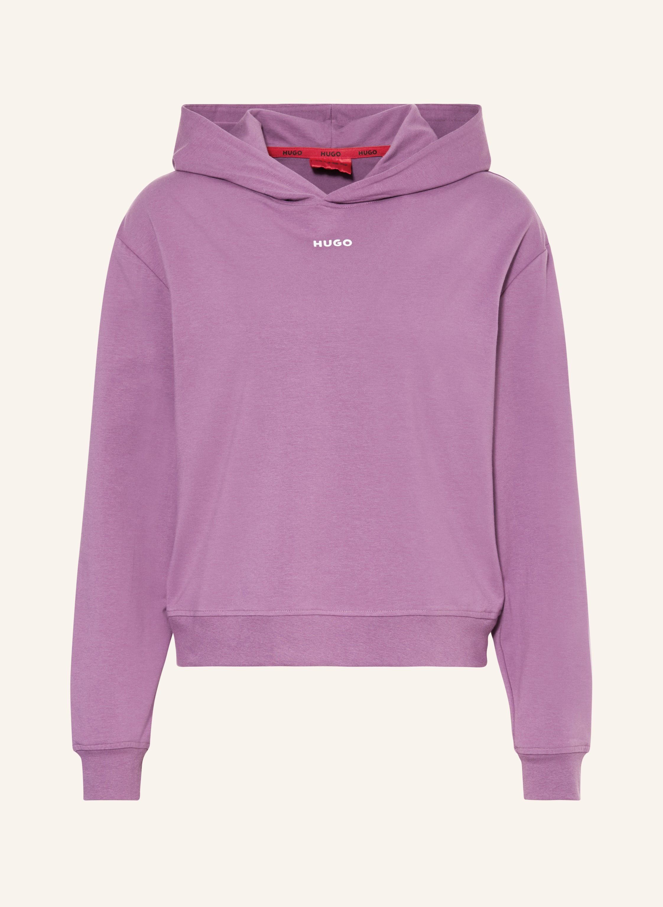 HUGO Lounge hoodie HUFFLE in purple