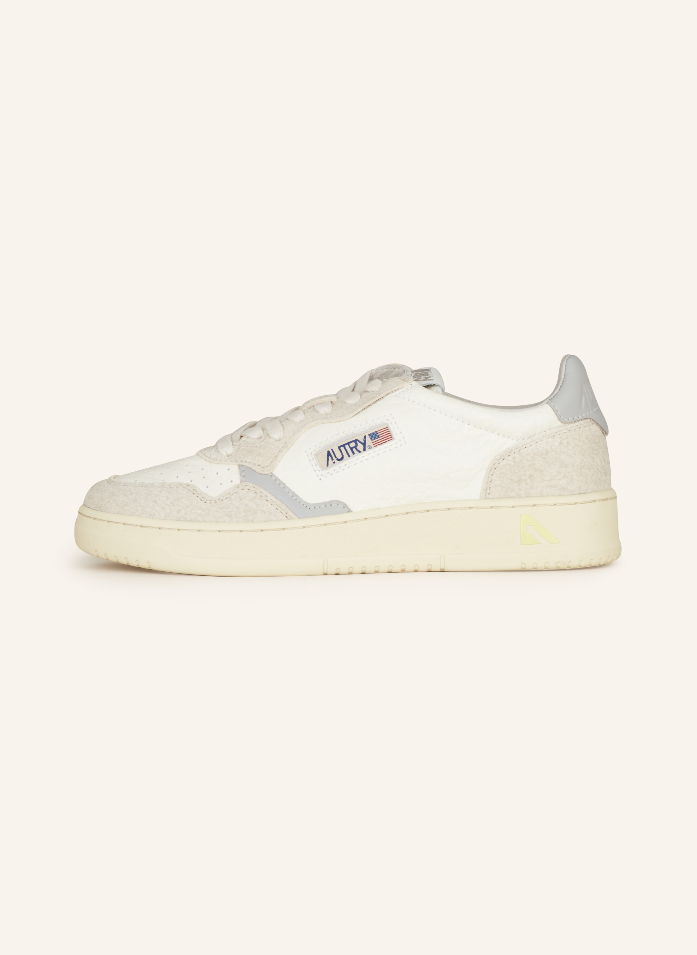 Thumbnail - Autry Sneaker Medalist Low Texture Suede weiss