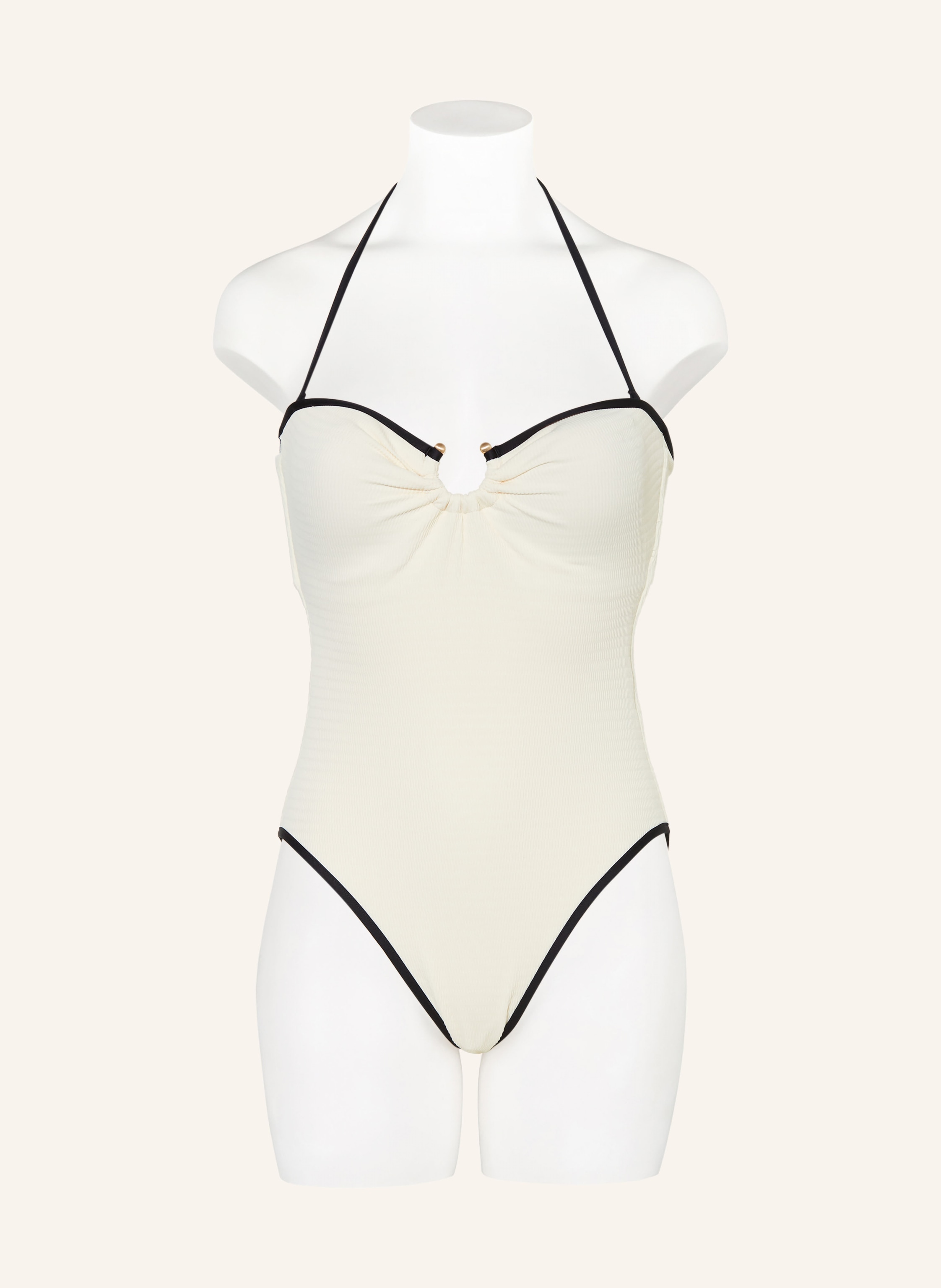 Thumbnail - Seafolly Bandeau-Badeanzug Beach Bound weiss