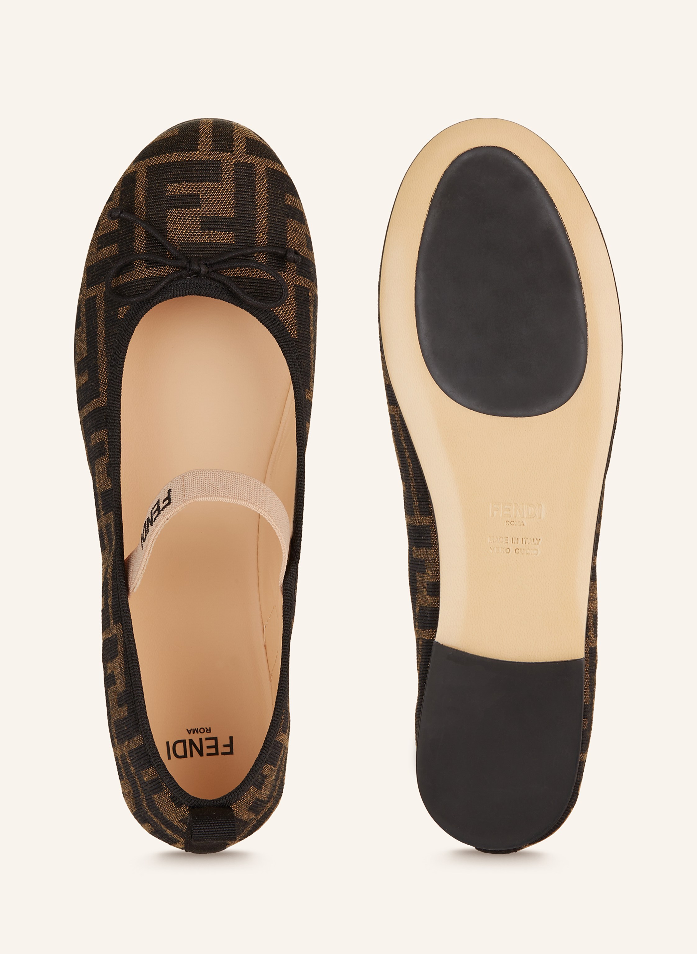 Thumbnail - Fendi Ballerinas braun