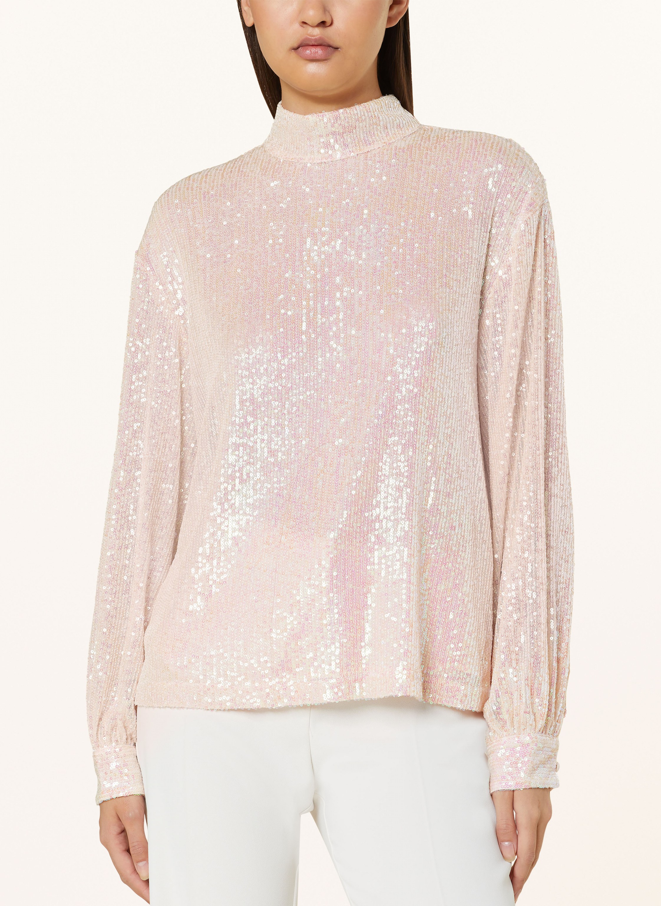Thumbnail - Lala Berlin Blusenshirt Thalita Mit Pailletten rosa