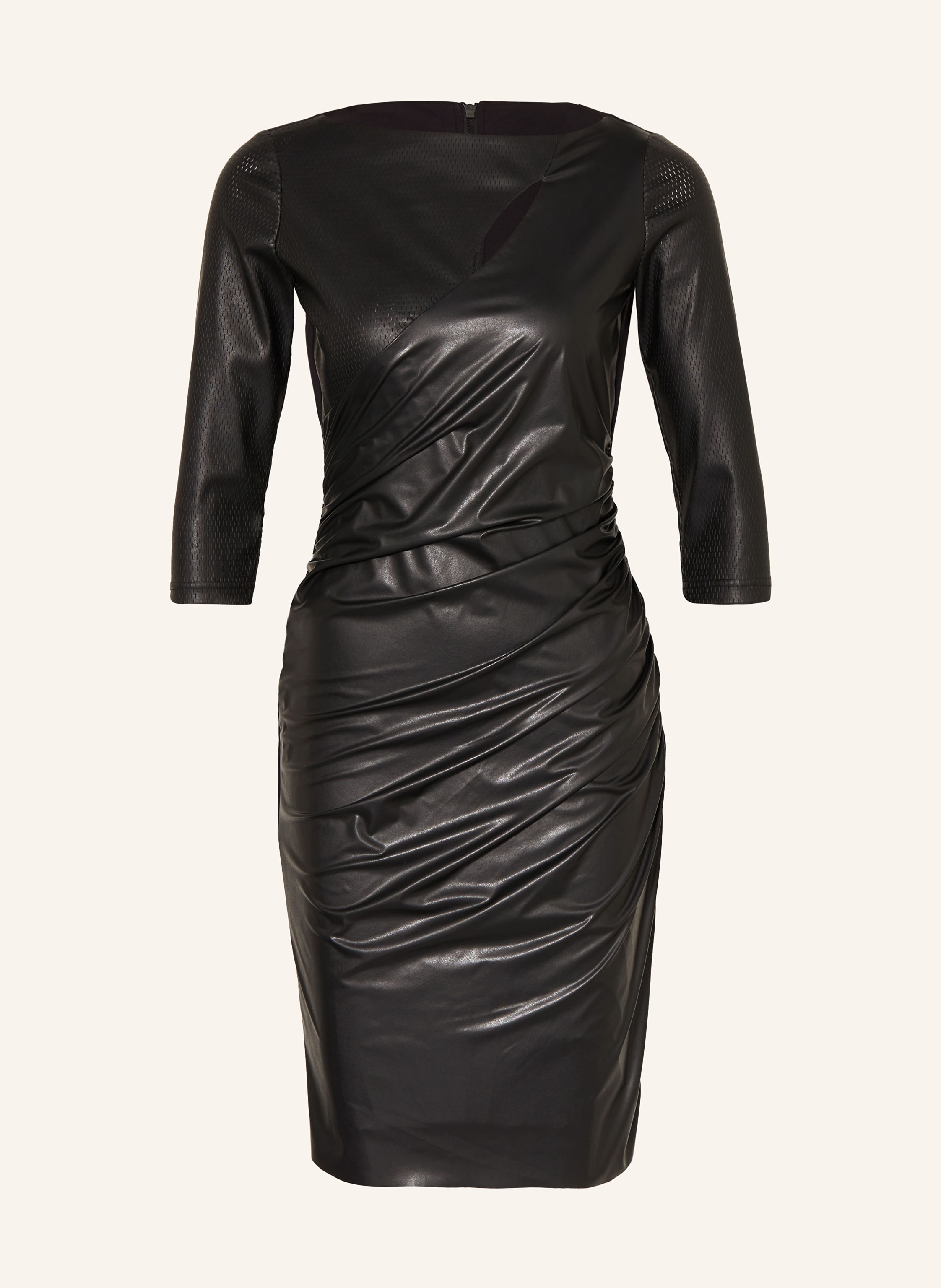SPORTALM Sheath dress in mixed materials with cut out