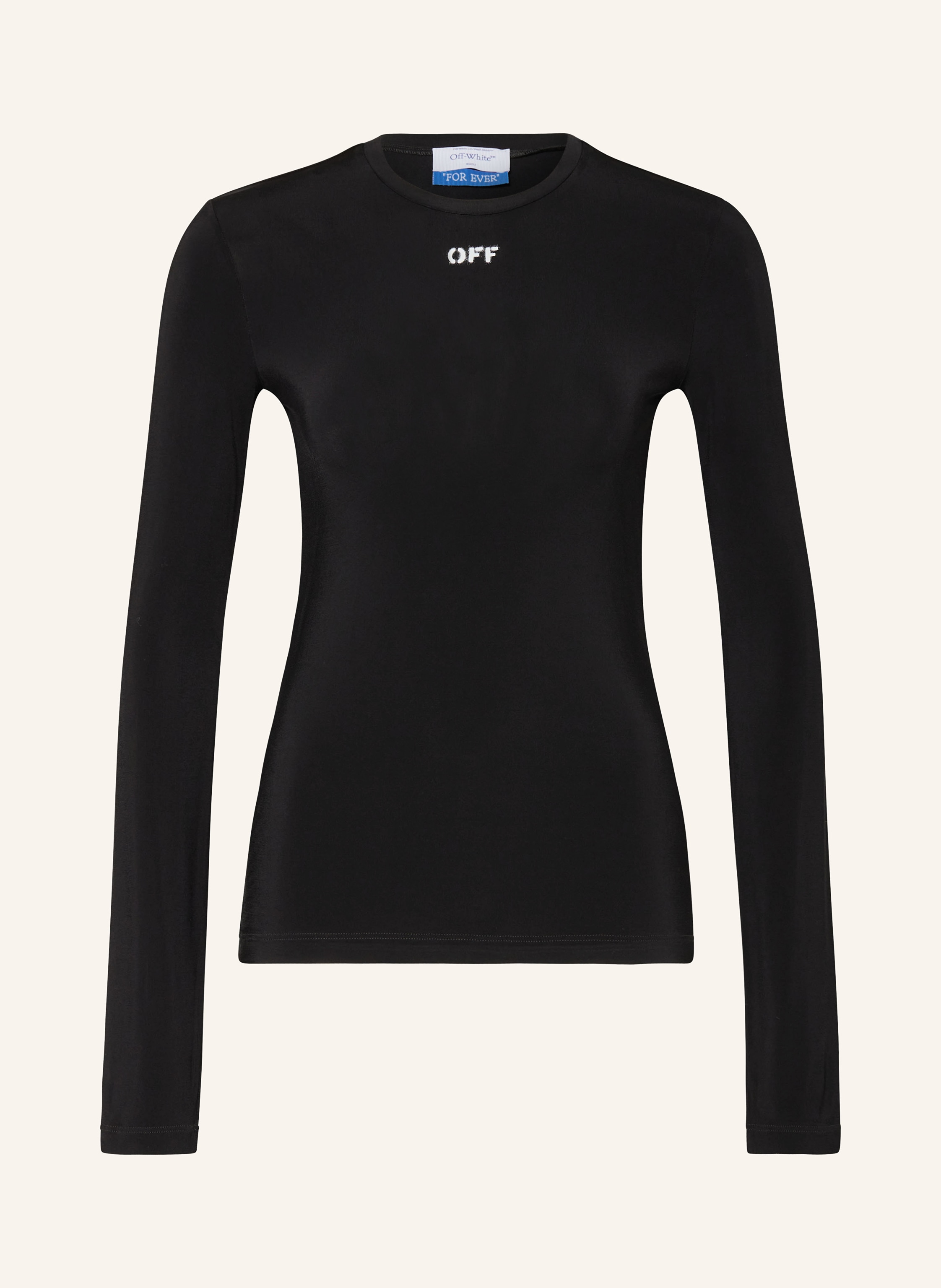 Off white black long sleeve shirt deals