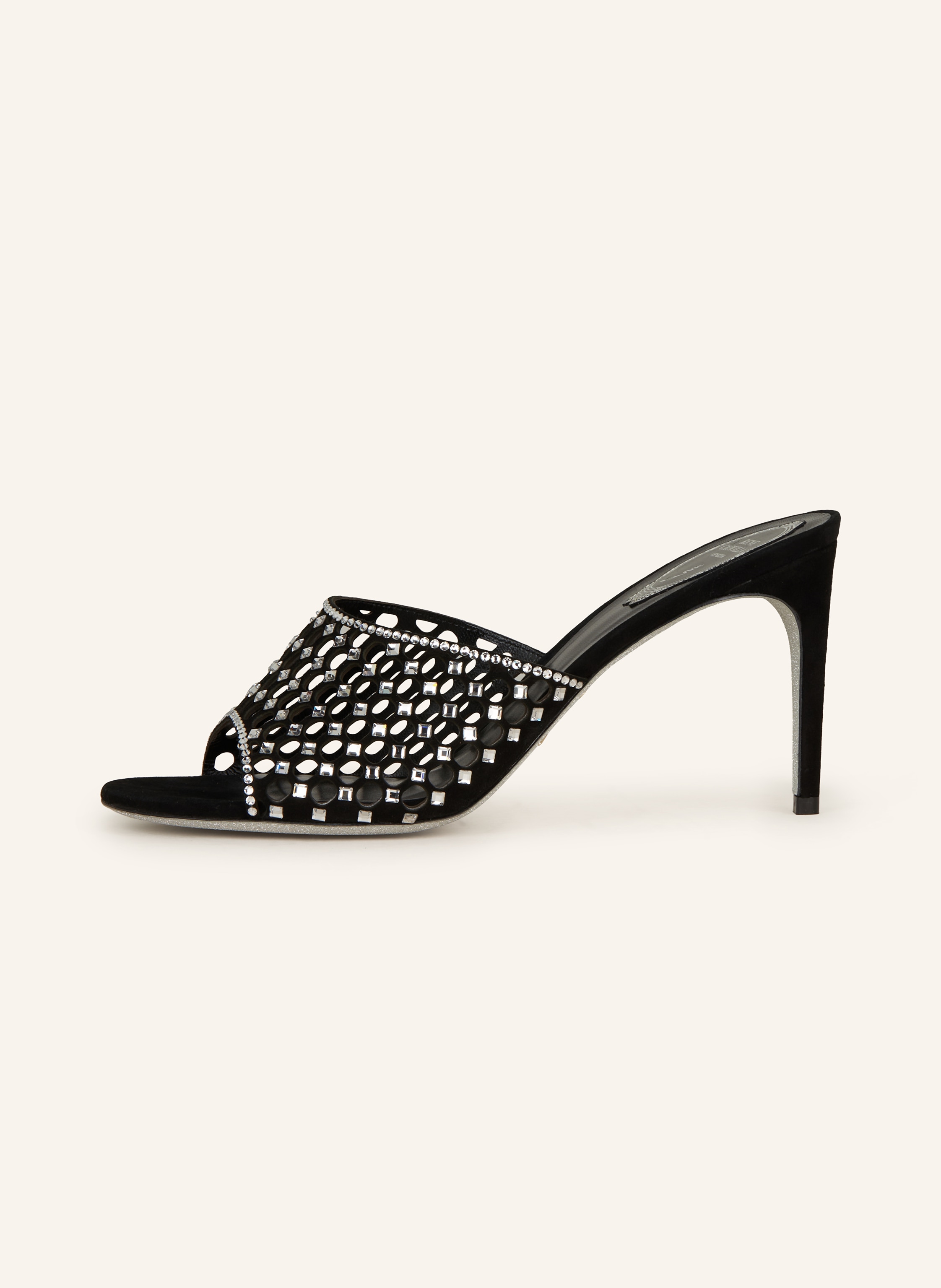 Thumbnail - Rene Caovilla Mules Mit Schmucksteinen schwarz