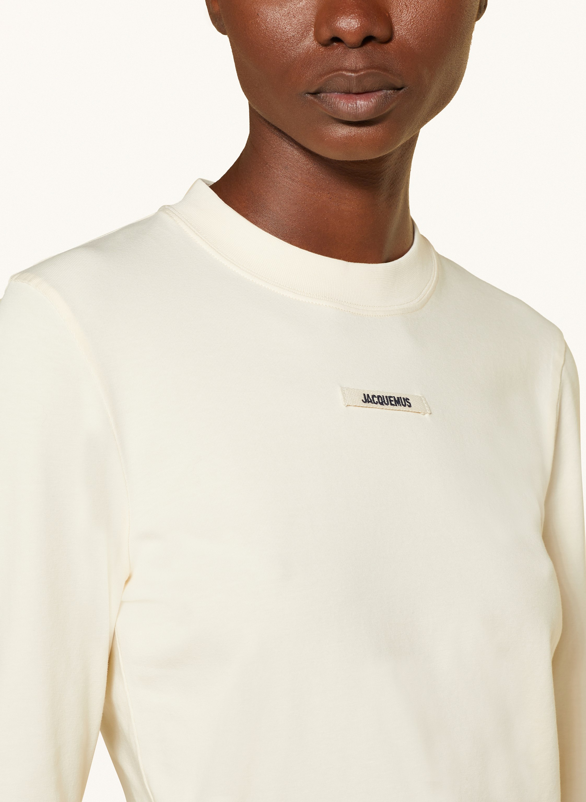 Thumbnail - Jacquemus Longsleeve Le Tshirt Gros Grain beige