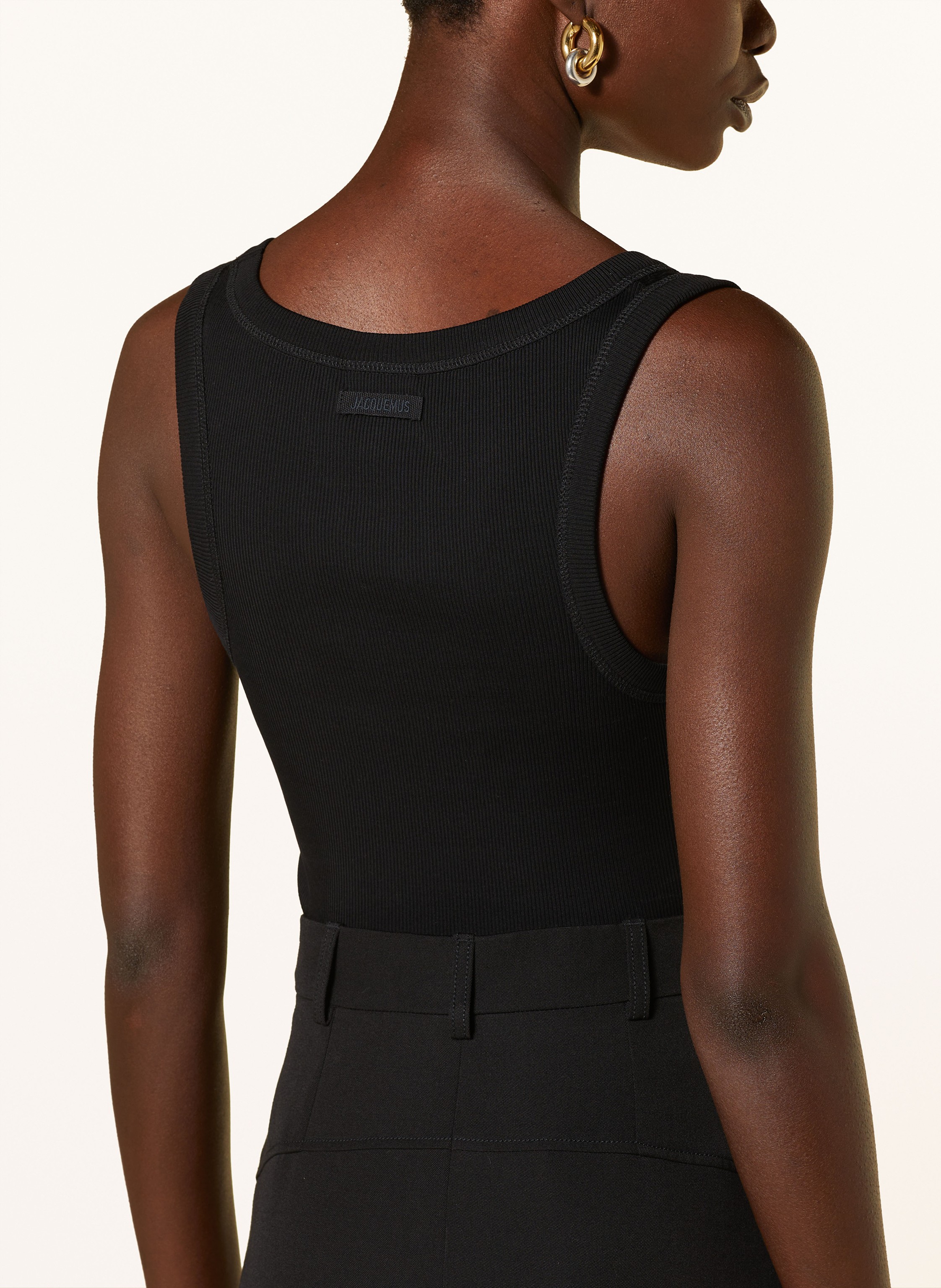 Thumbnail - Jacquemus Top Le Debardeur Gros Grain schwarz