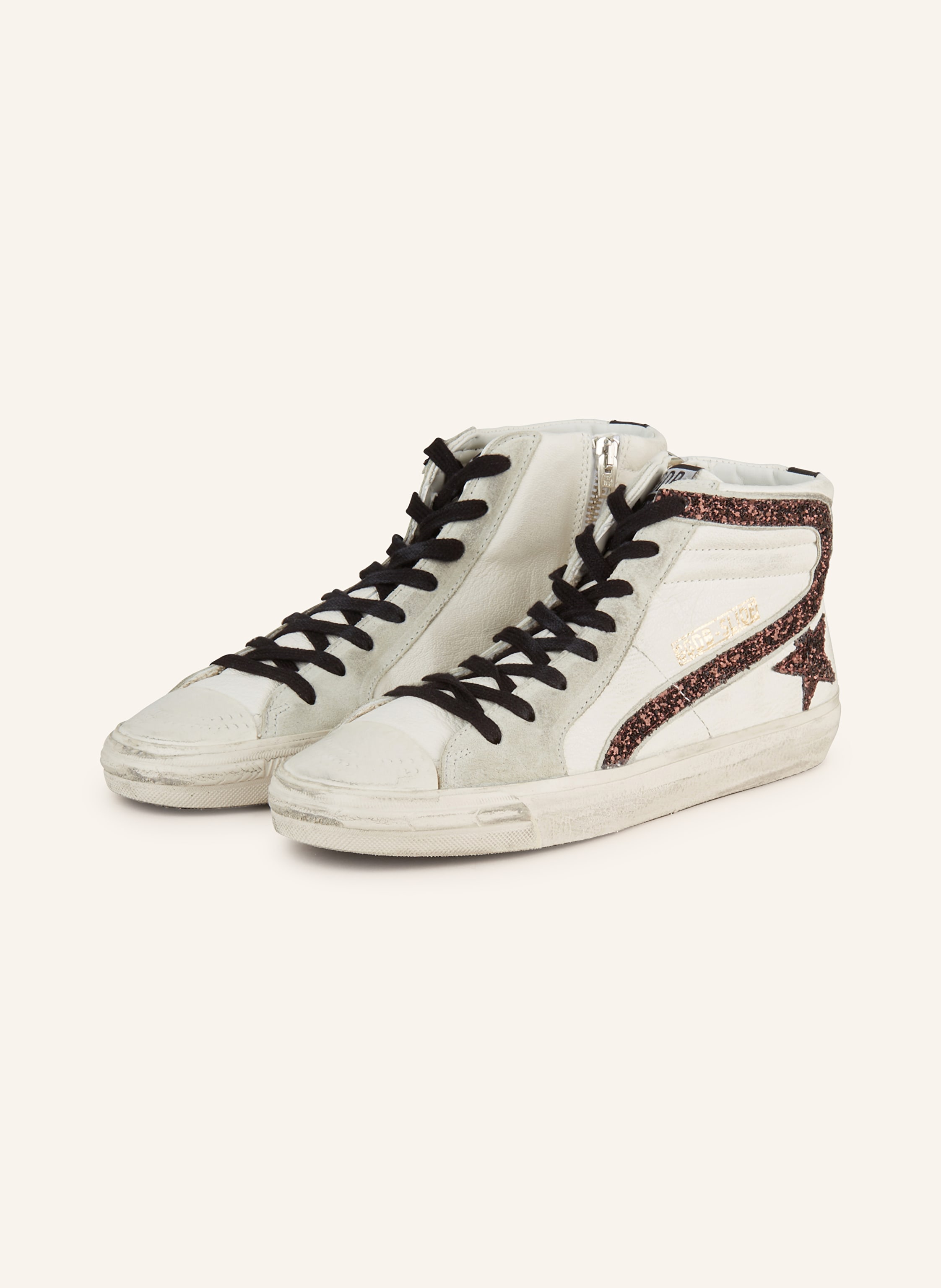 Golden goose gunmetal slide on sale