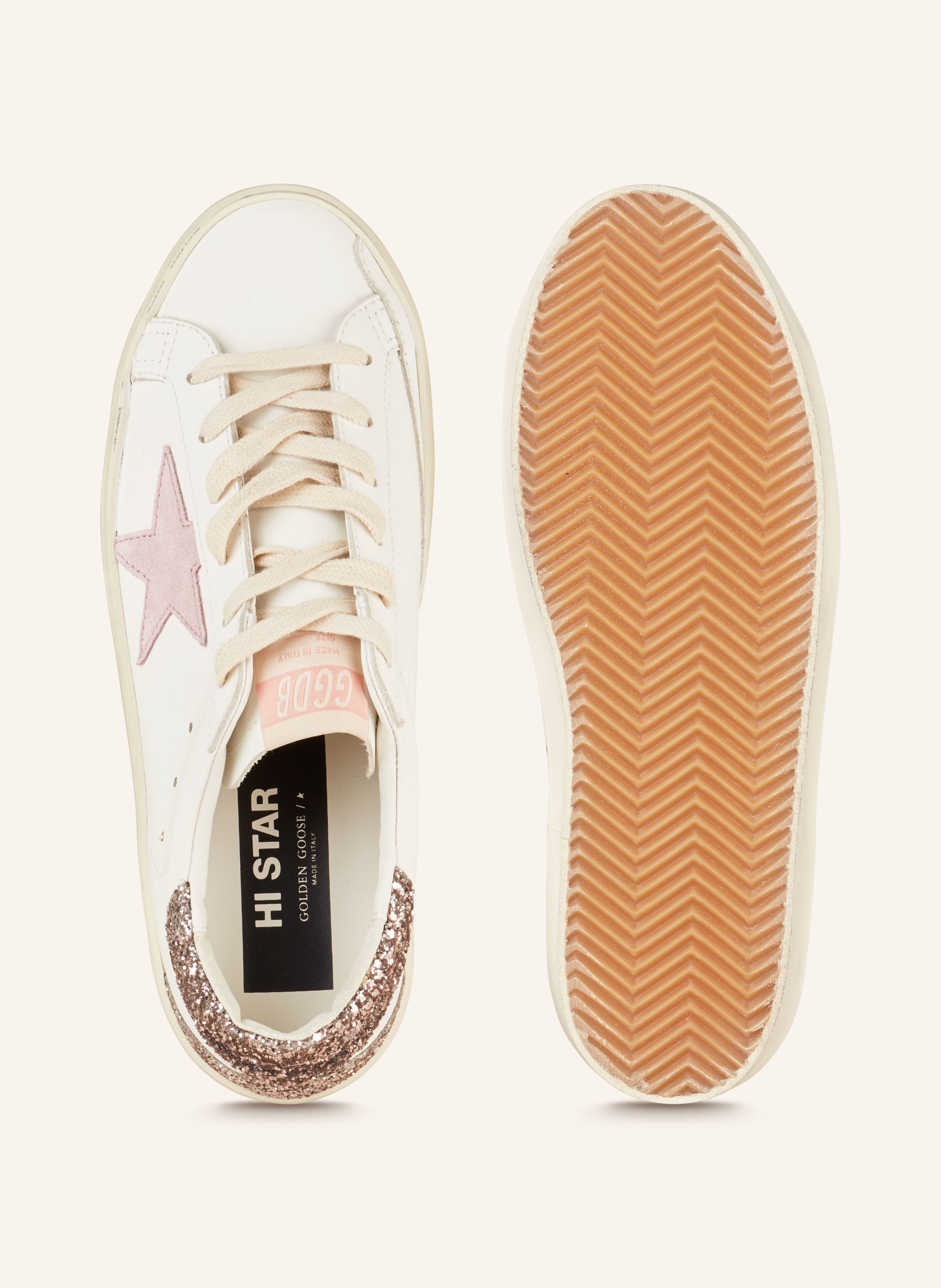 Thumbnail - Golden Goose Sneaker Hi Star weiss