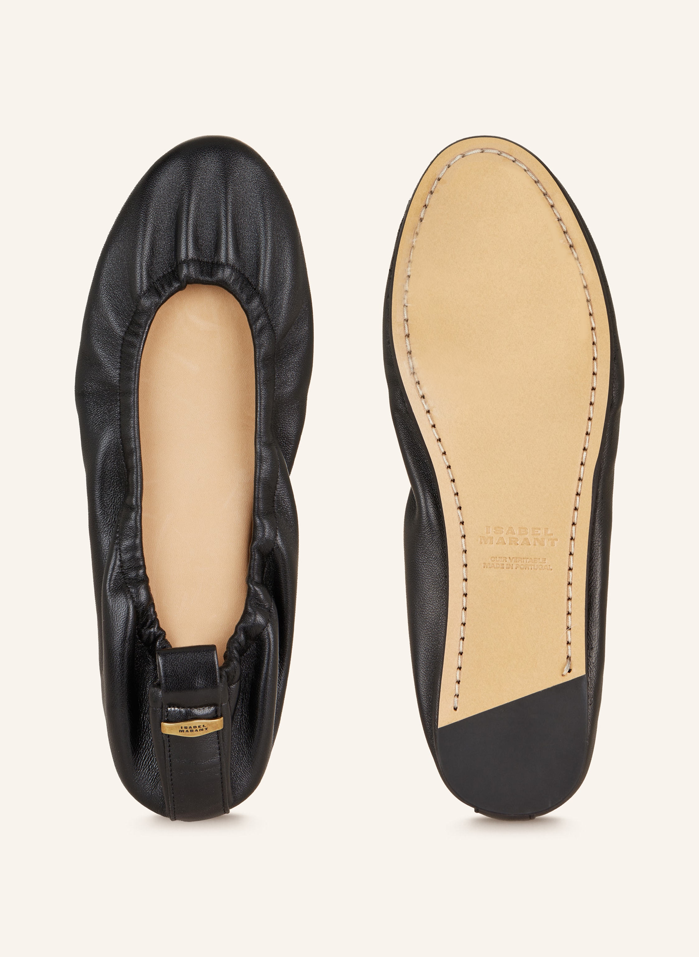 Thumbnail - Isabel Marant Ballerinas Belna-Gb schwarz