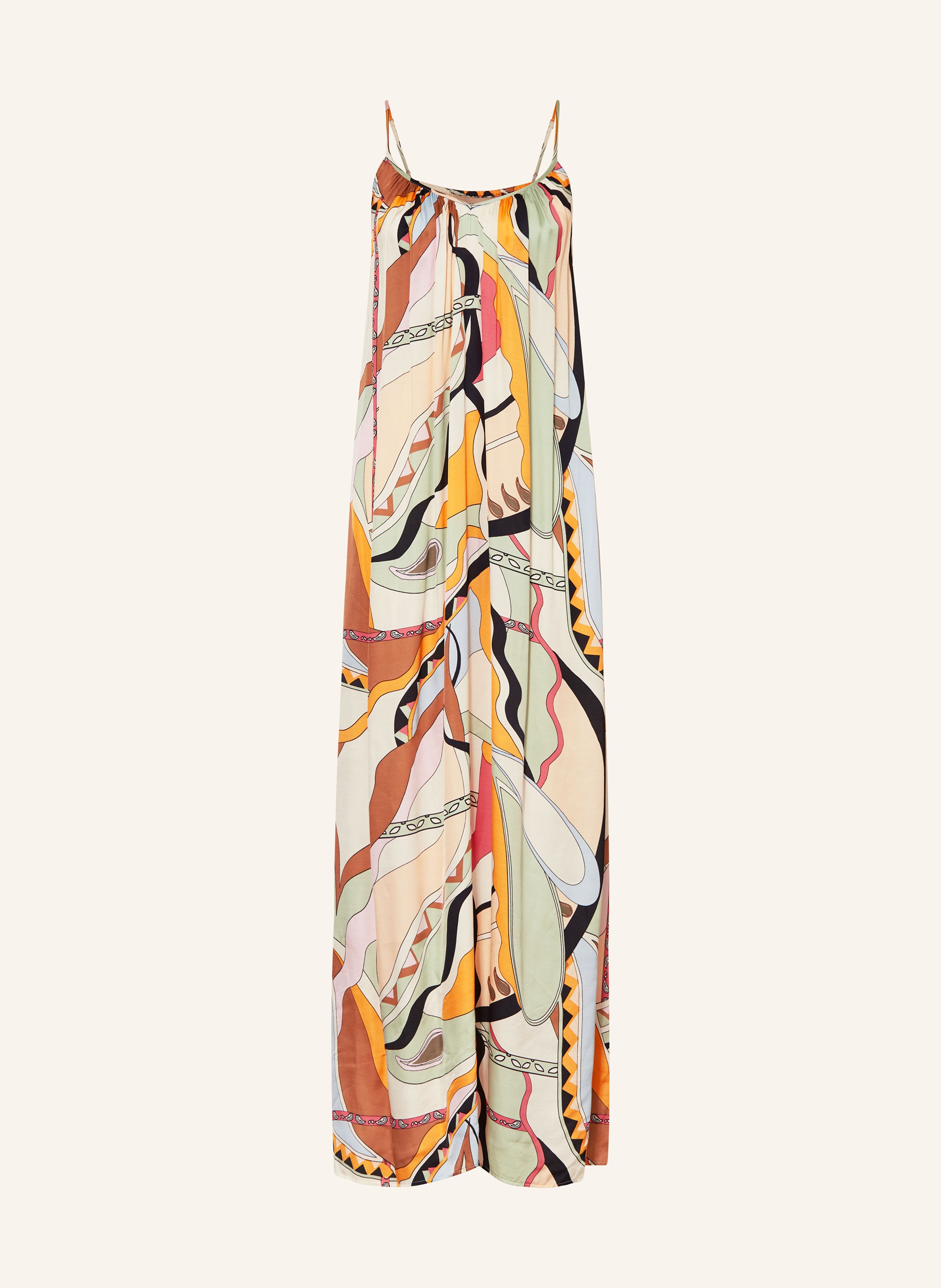 MOS MOSH Dress MMALOHI in light green brown orange