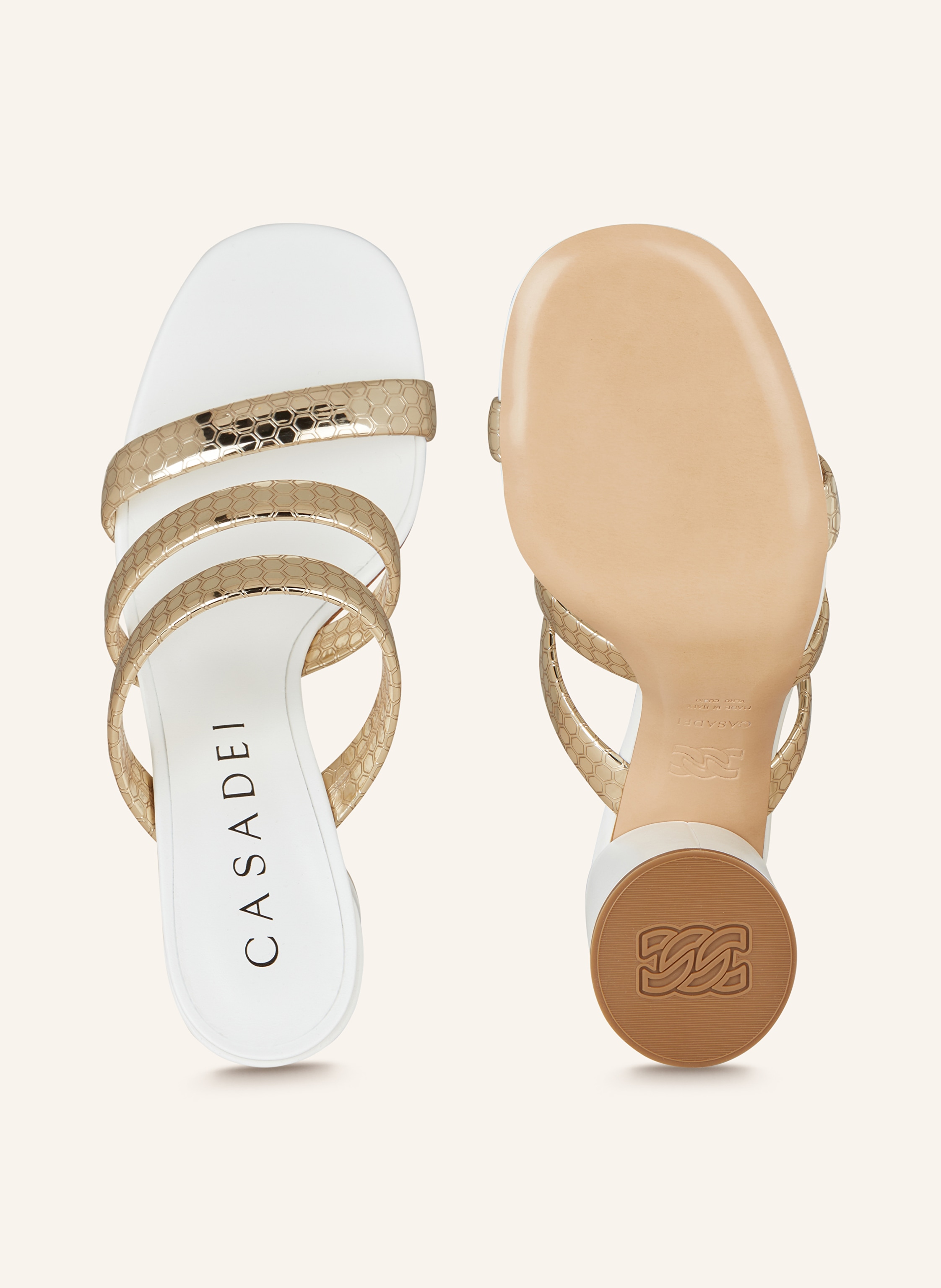 Thumbnail - Casadei Mules Cleo weiss