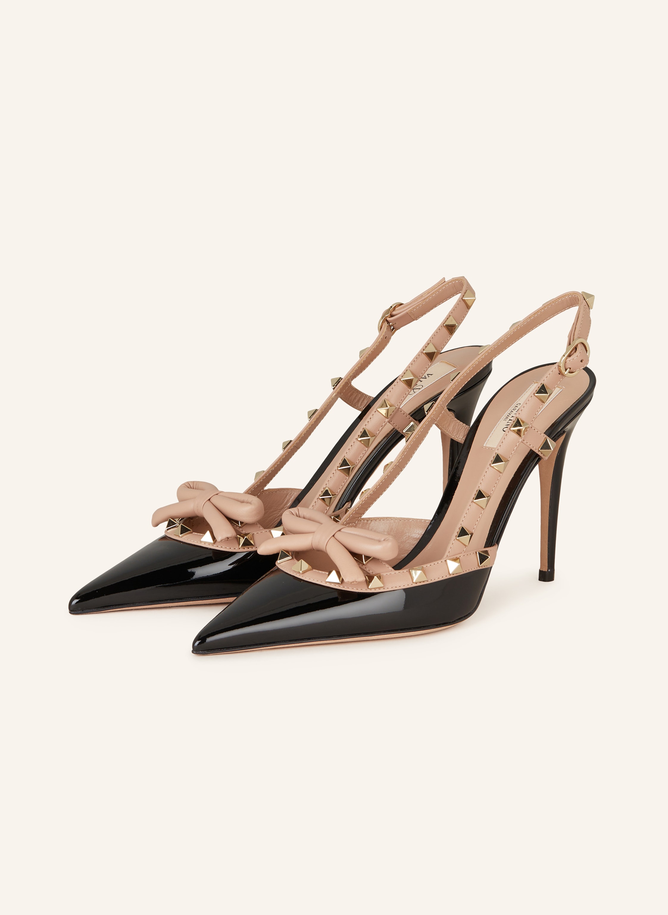 Leather cheap slingback heels