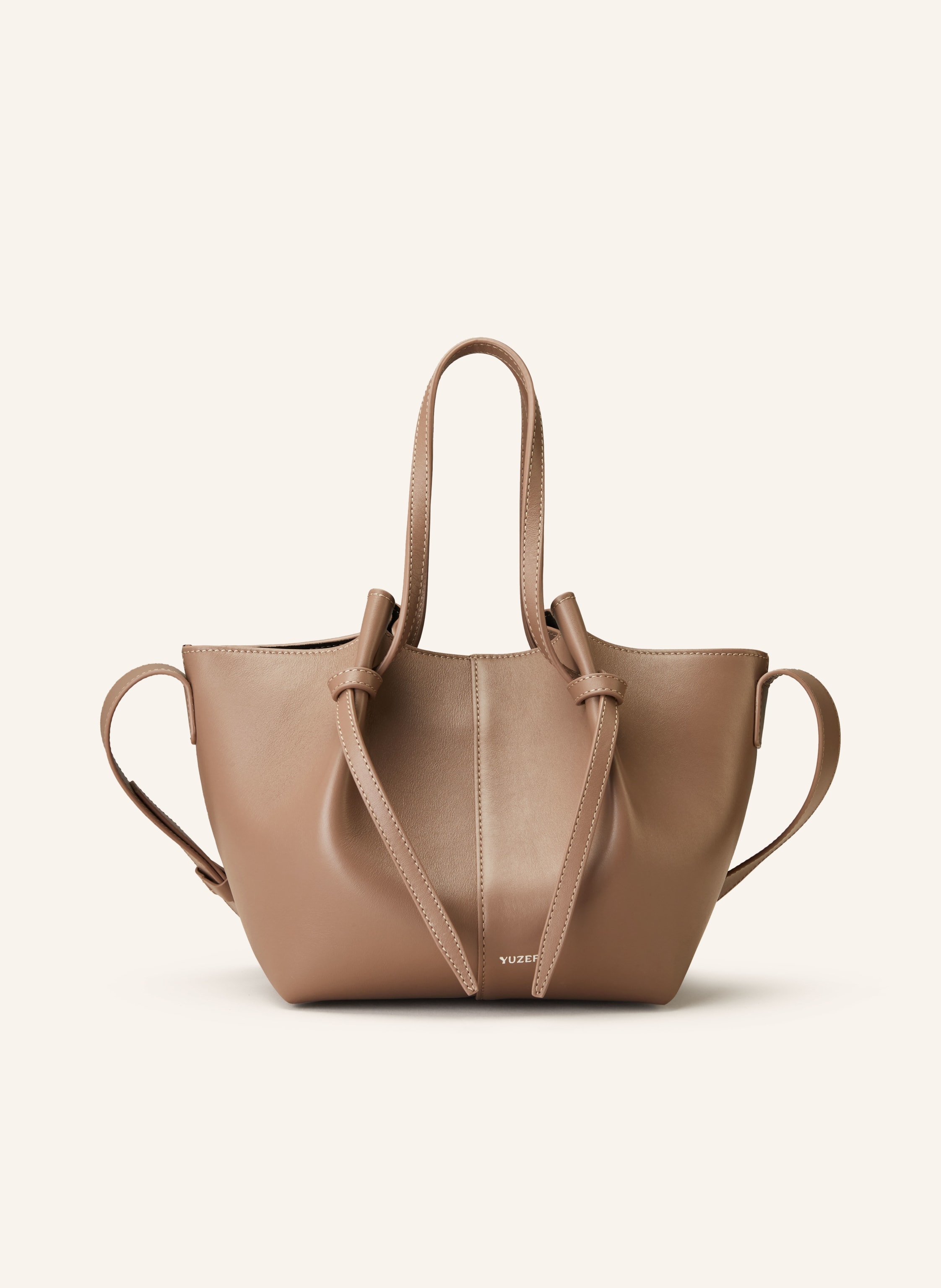 YUZEFI Crossbody bag SQUARE MOCHI in taupe