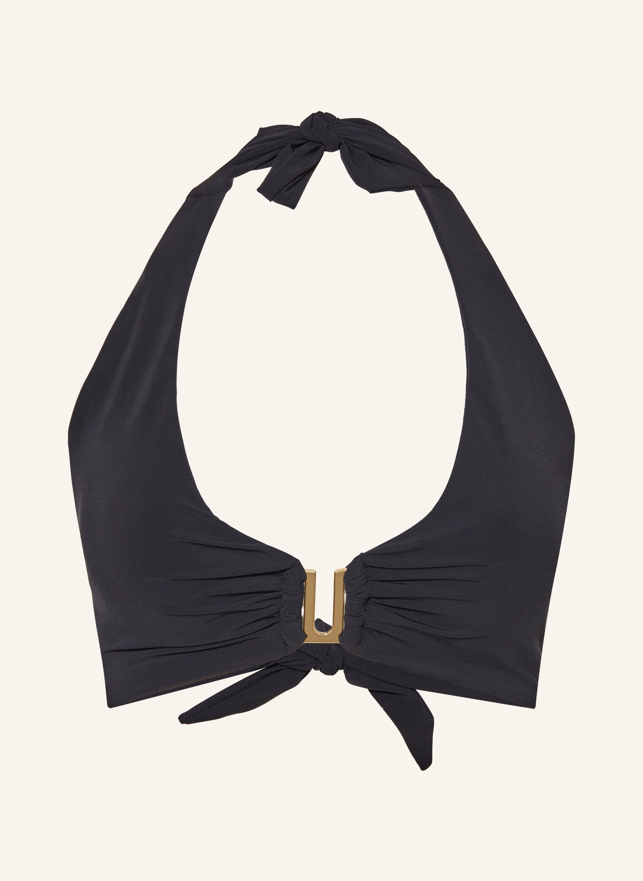 Black halter neck bikini top store