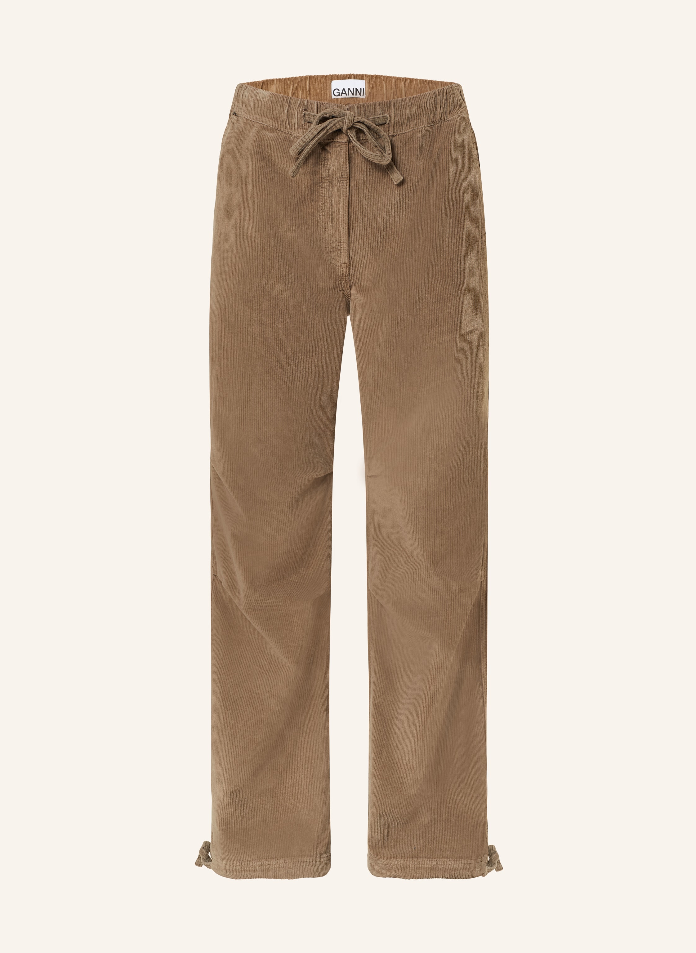 ganni-wide-leg-trousers-made-of-corduroy-in-brown