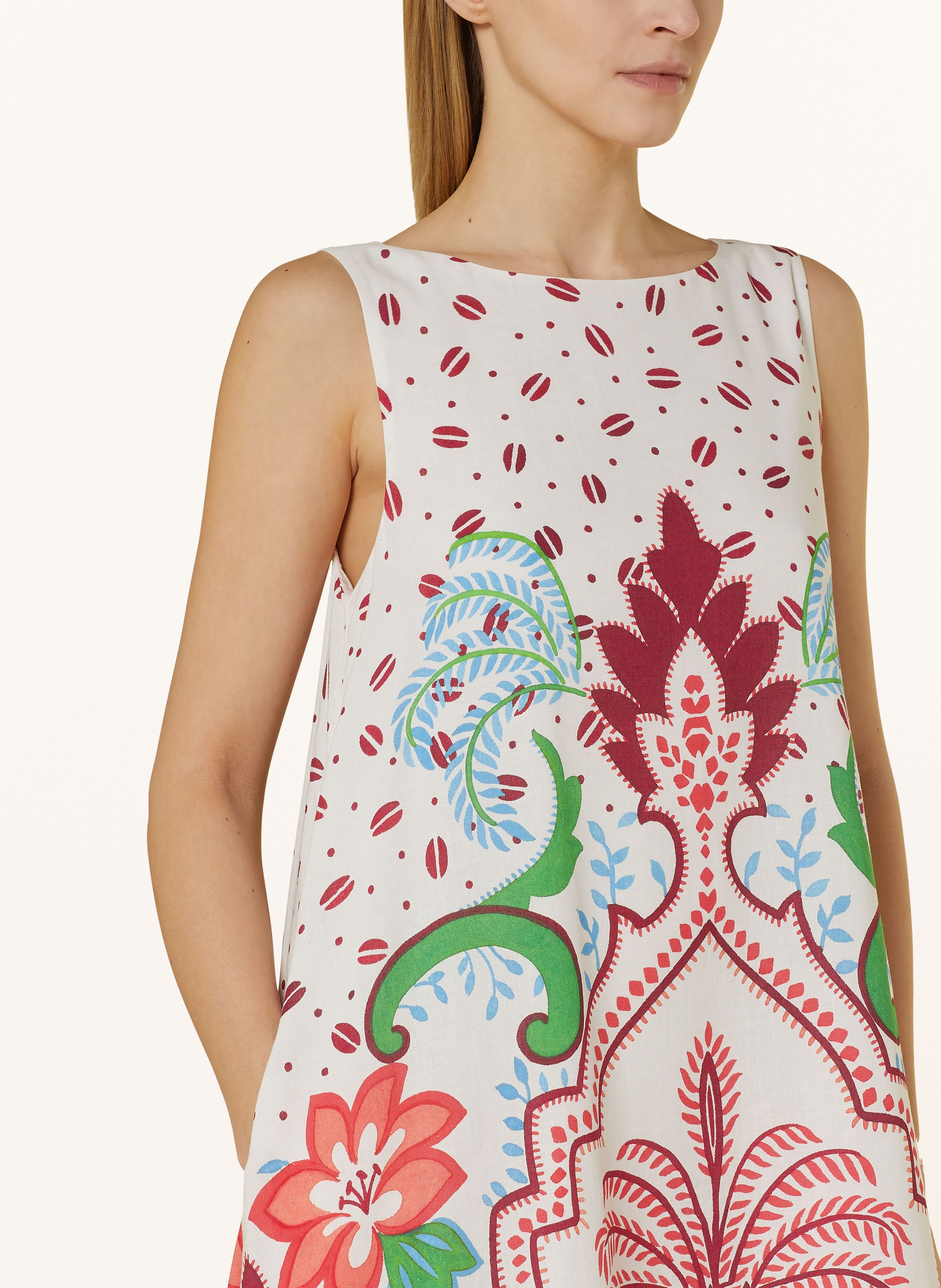 Thumbnail - Grace Kleid Mit Leinen beige