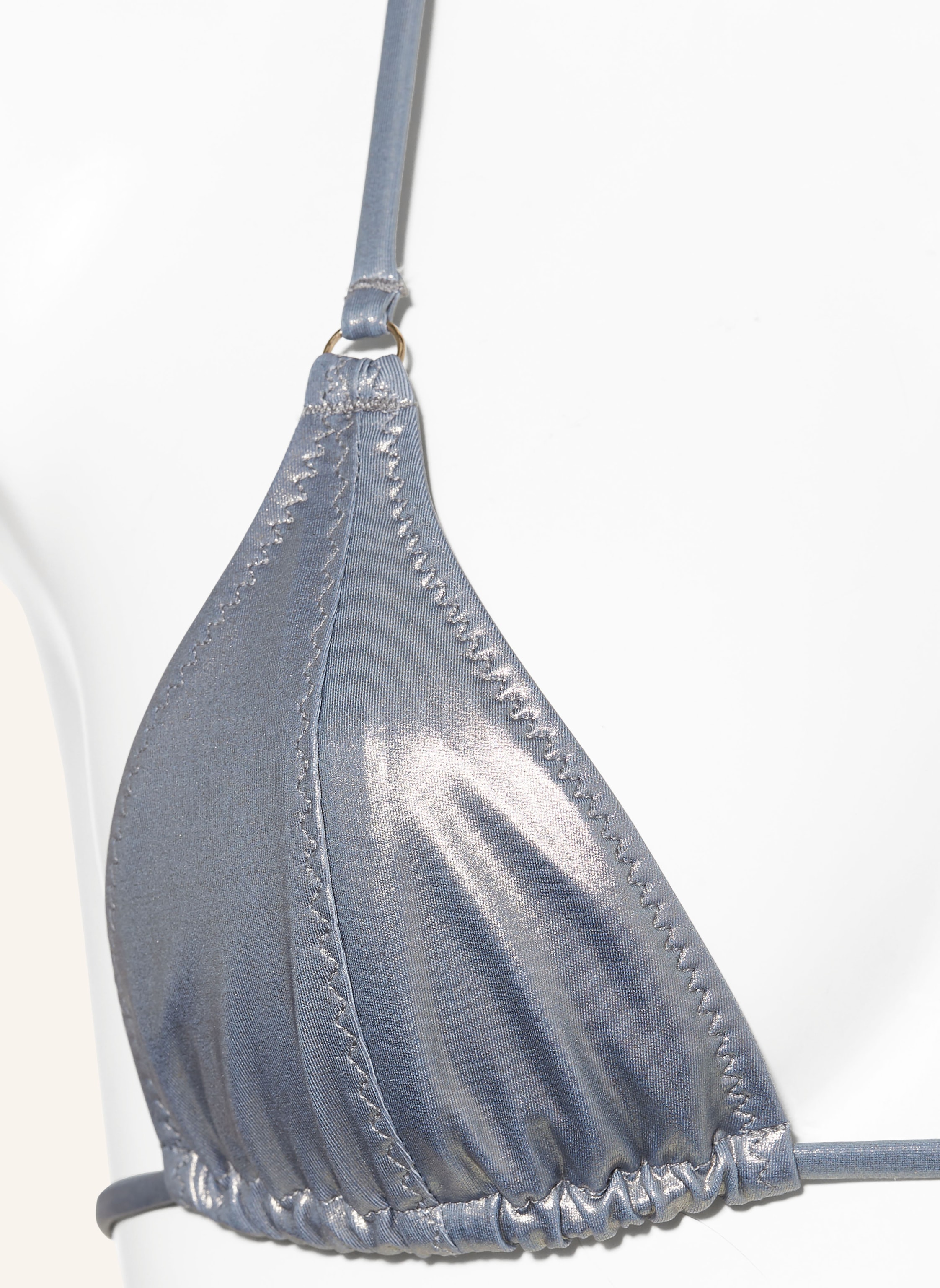 Thumbnail - Janthee Triangel-Bikini-Top Hajer silber