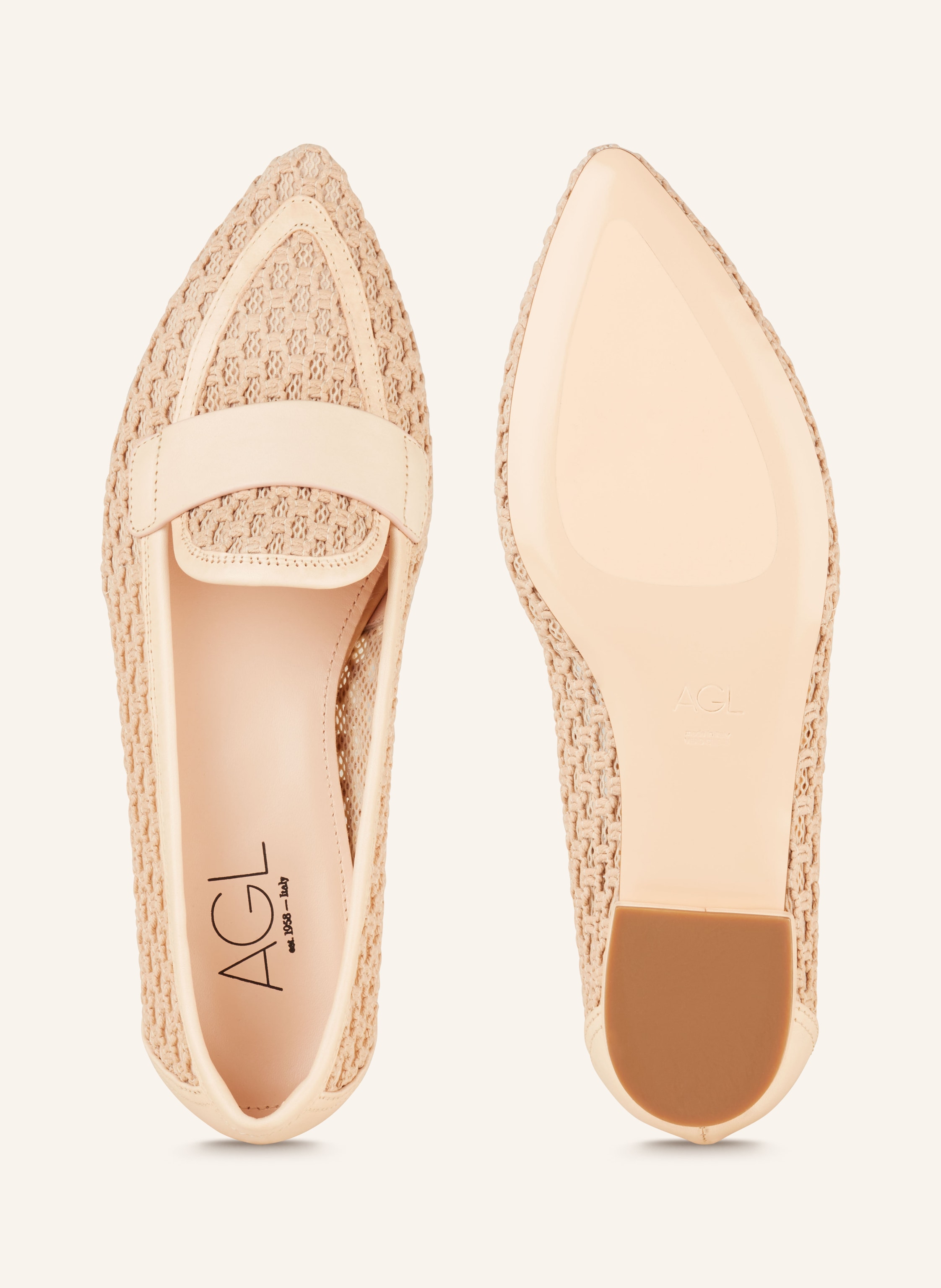 Thumbnail - Agl Ballerinas Blanca beige