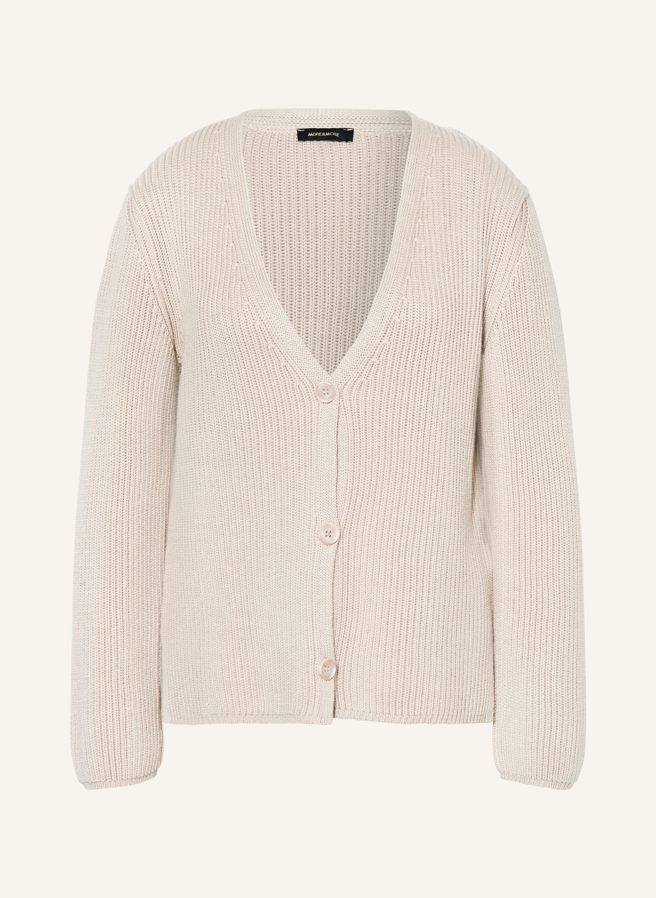 MORE & MORE Strickjacke in beige 