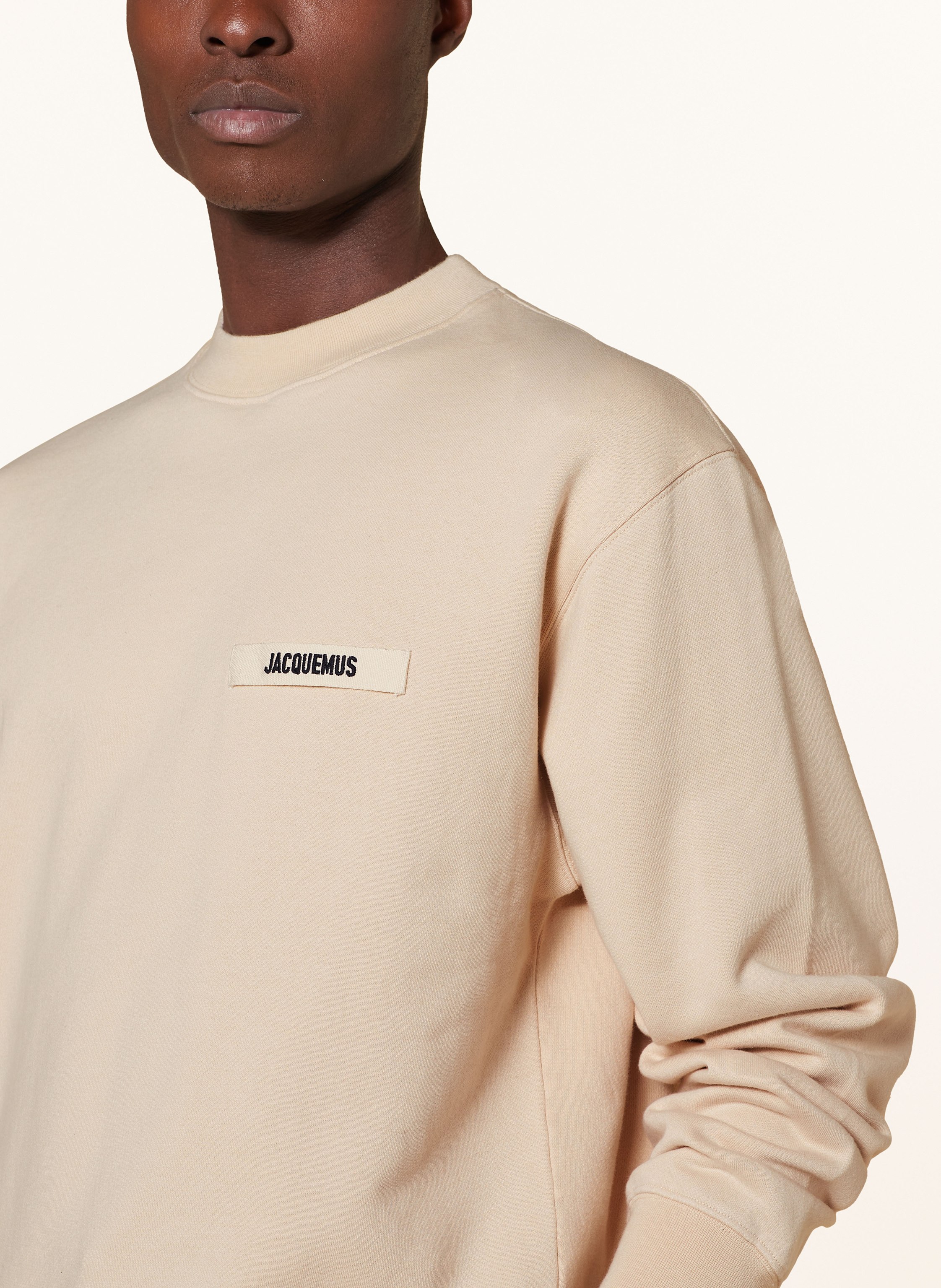 Thumbnail - Jacquemus Sweatshirt Le Sweatshirt Gros Grain beige