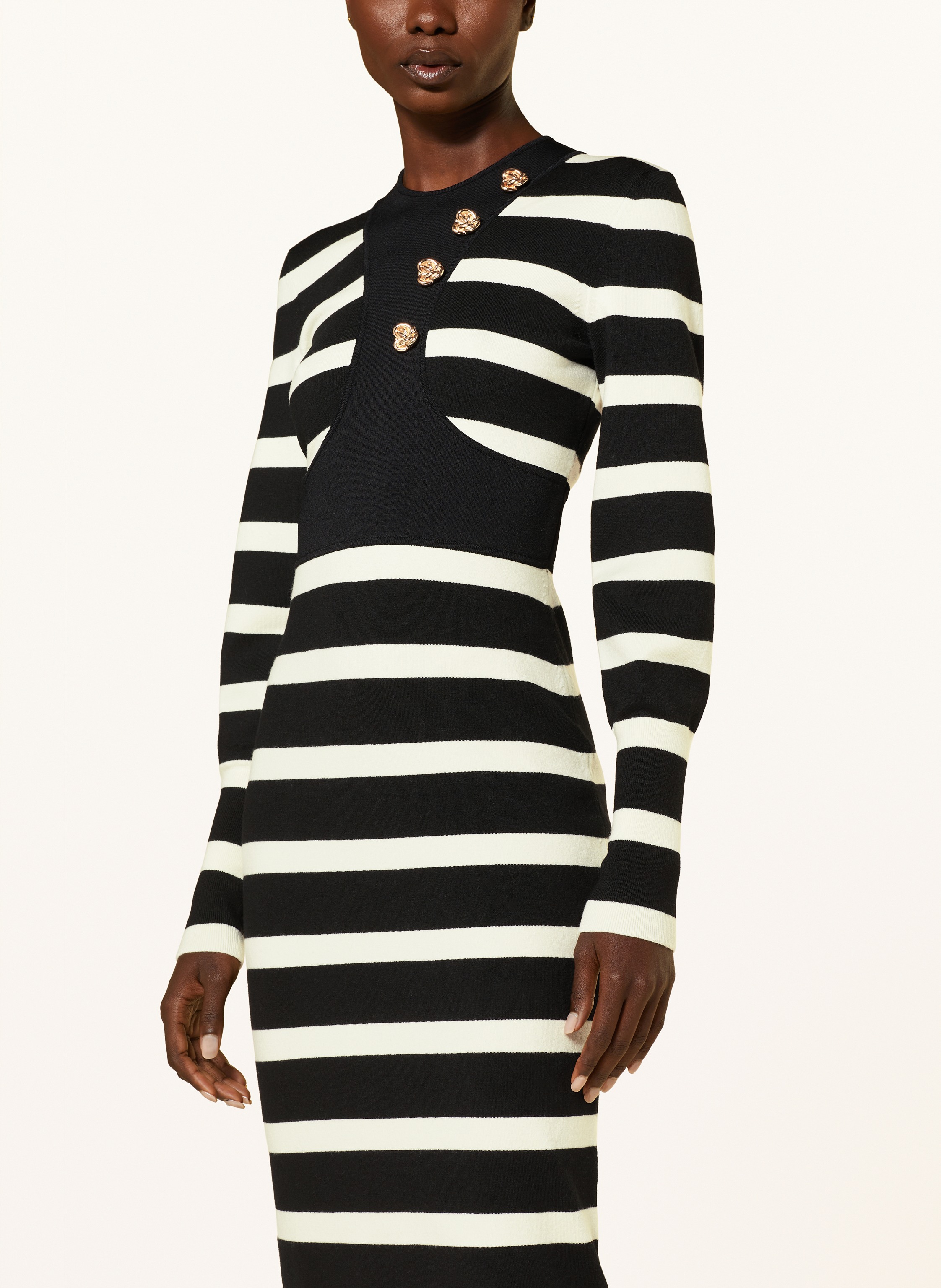 Thumbnail - Mcqueen Strickkleid schwarz