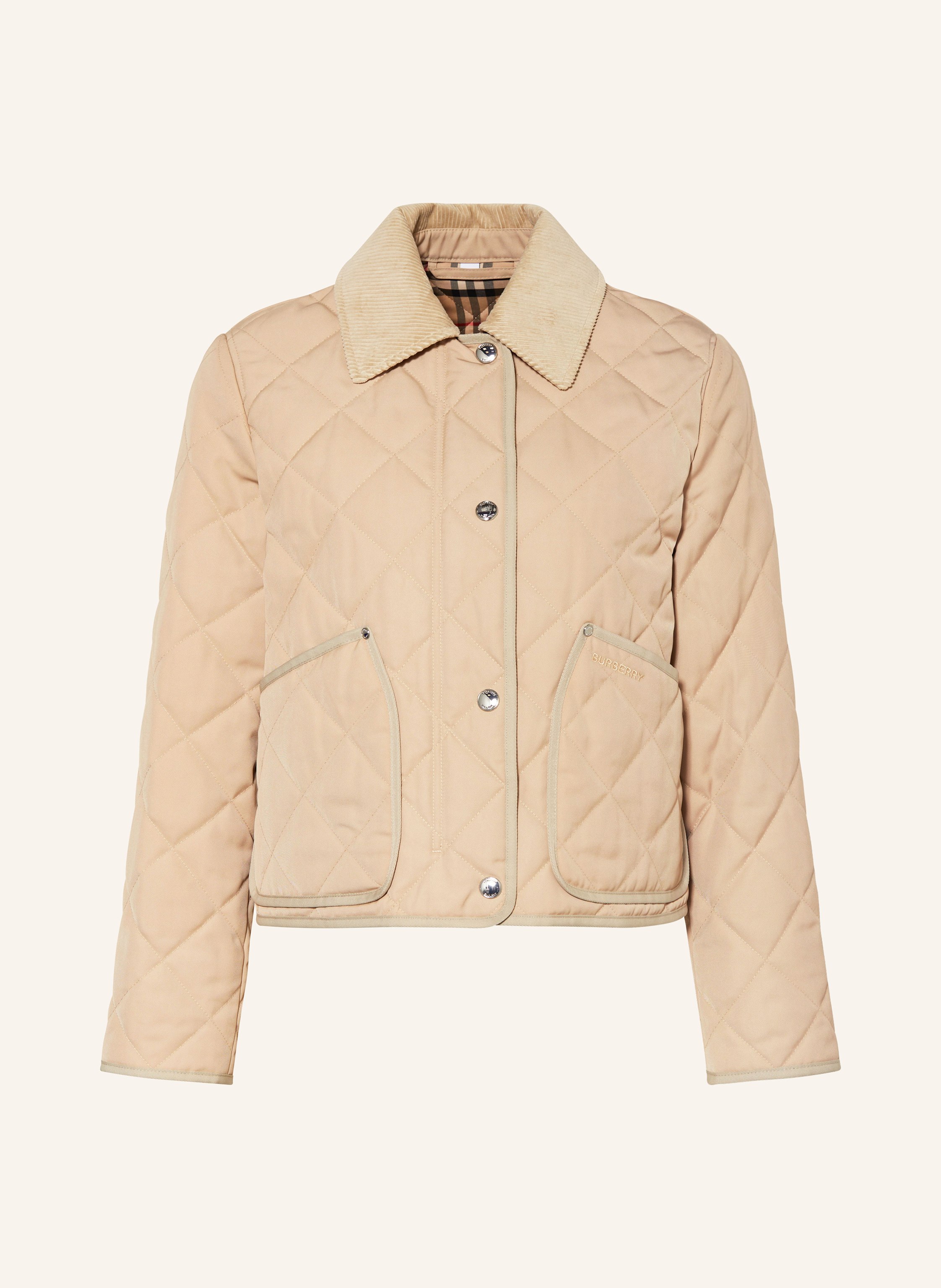 BURBERRY Quilted jacket LANFORD in light brown