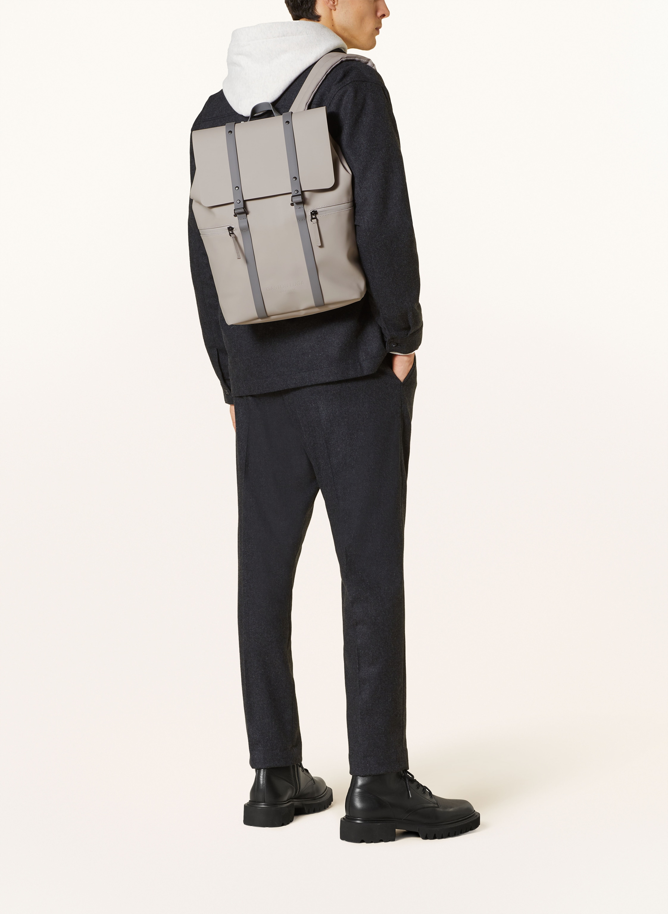 Thumbnail - Gaston Luga Rucksack Spläsh 14,5 L Mit Laptop-Fach beige