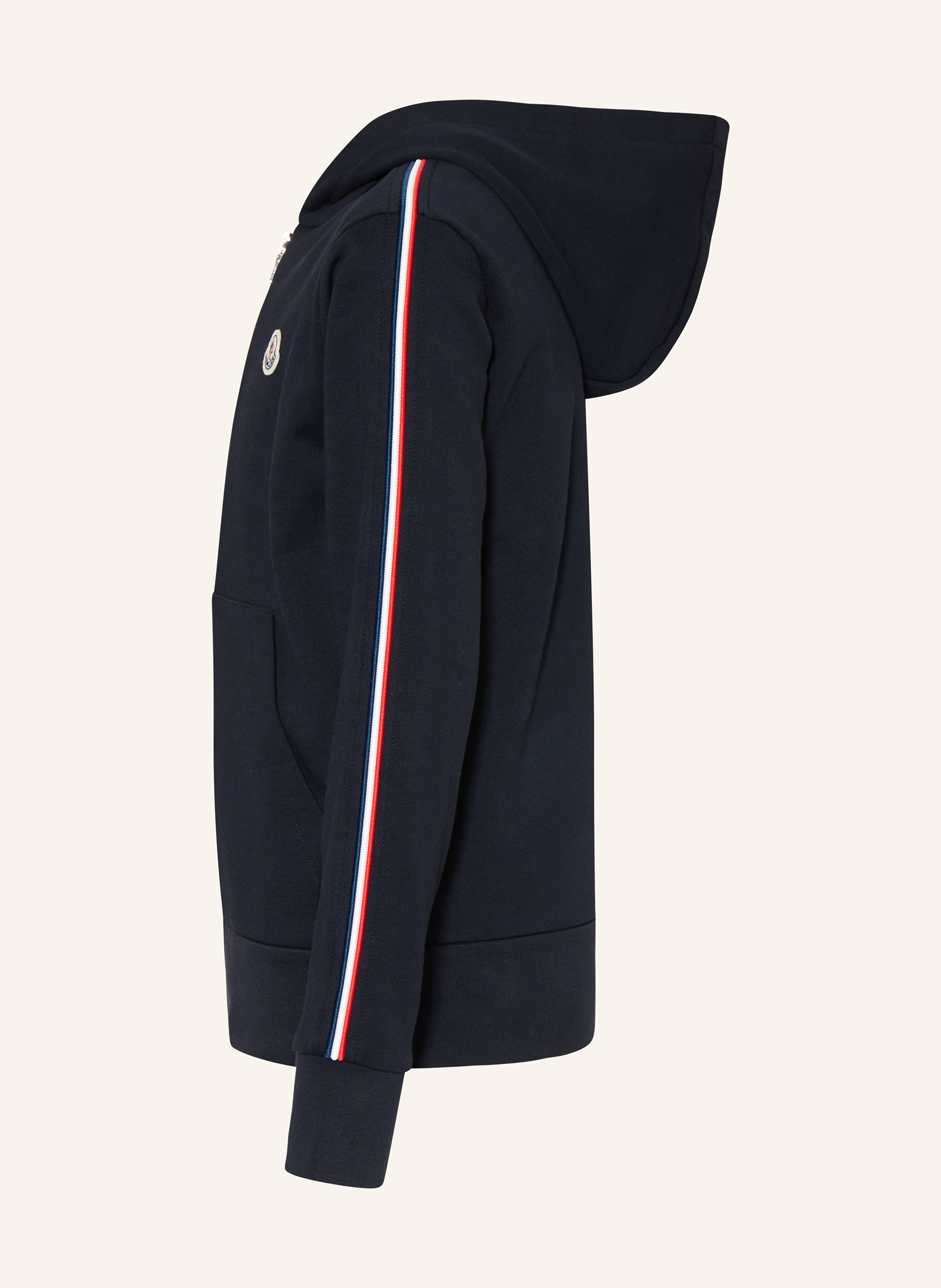 Thumbnail - Moncler Enfant Sweatjacke Mit Galonstreifen blau