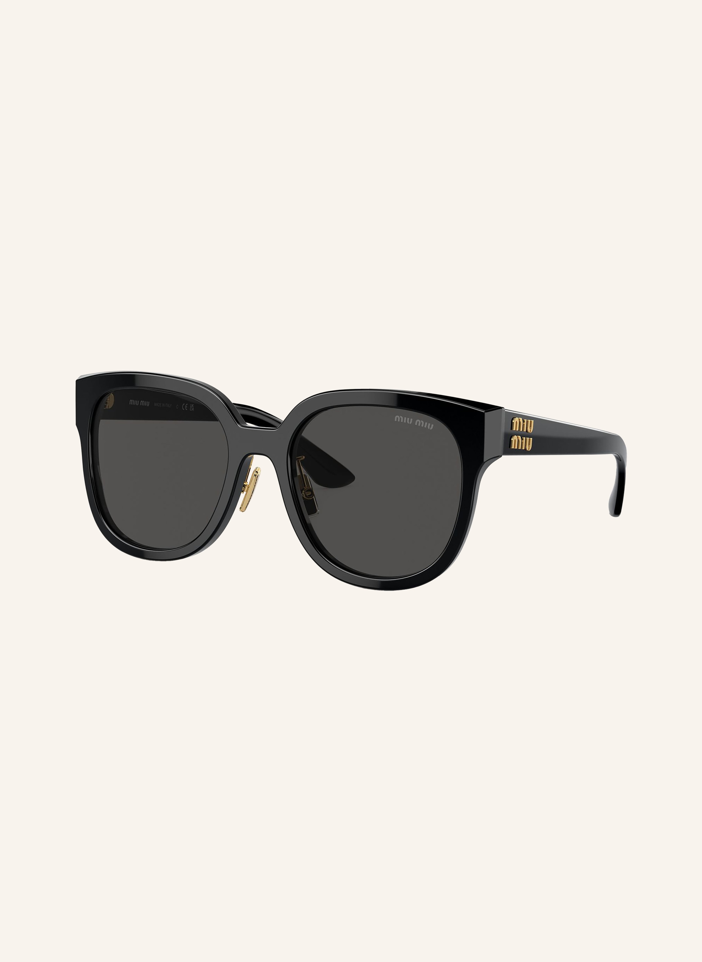 MIU MIU Sonnenbrille MU 01ZS in 1ab5s0 - schwarz/ dunkelgrau