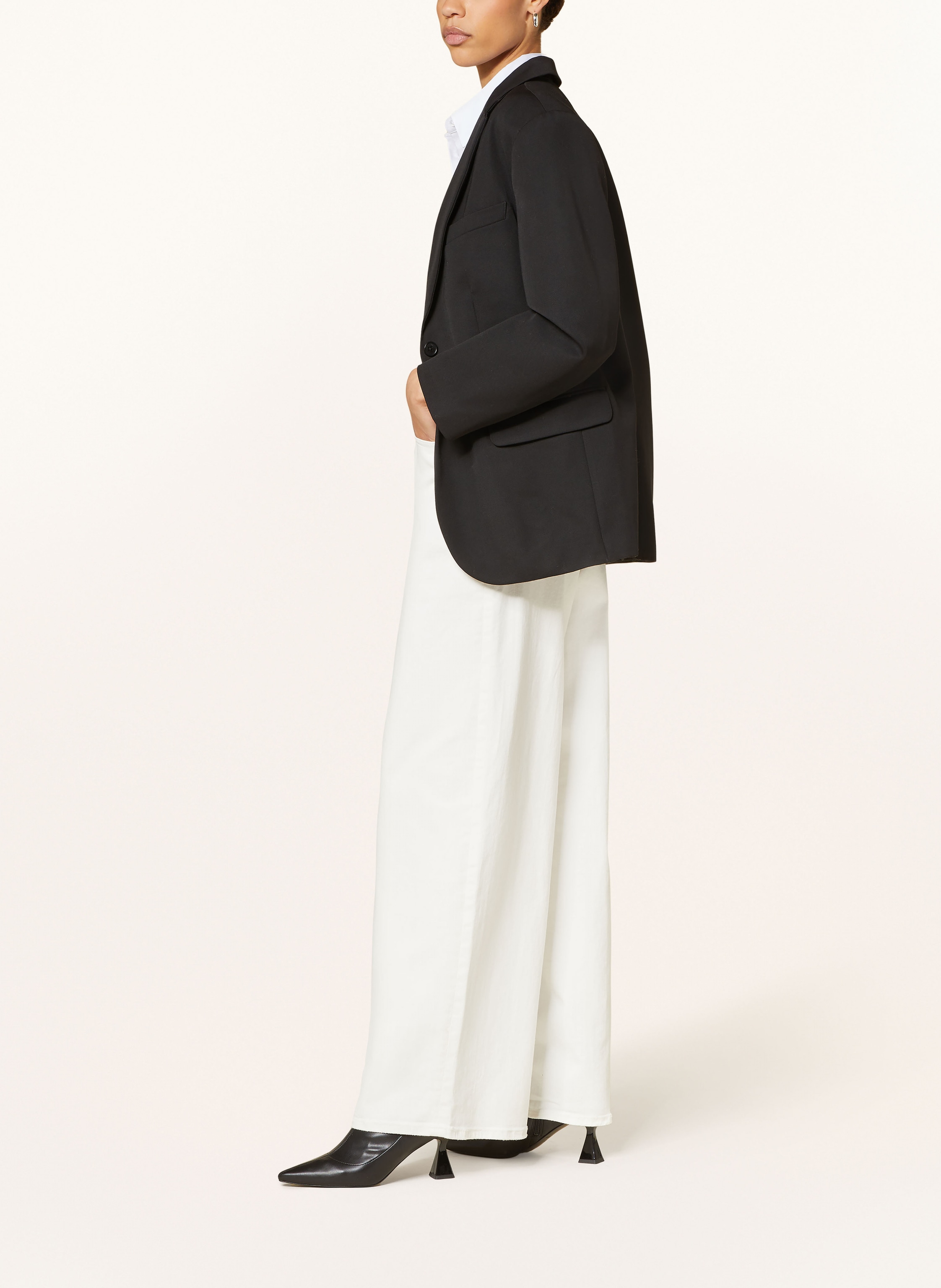 Thumbnail - Ag Jeans Wide Leg Jeans Maxi weiss