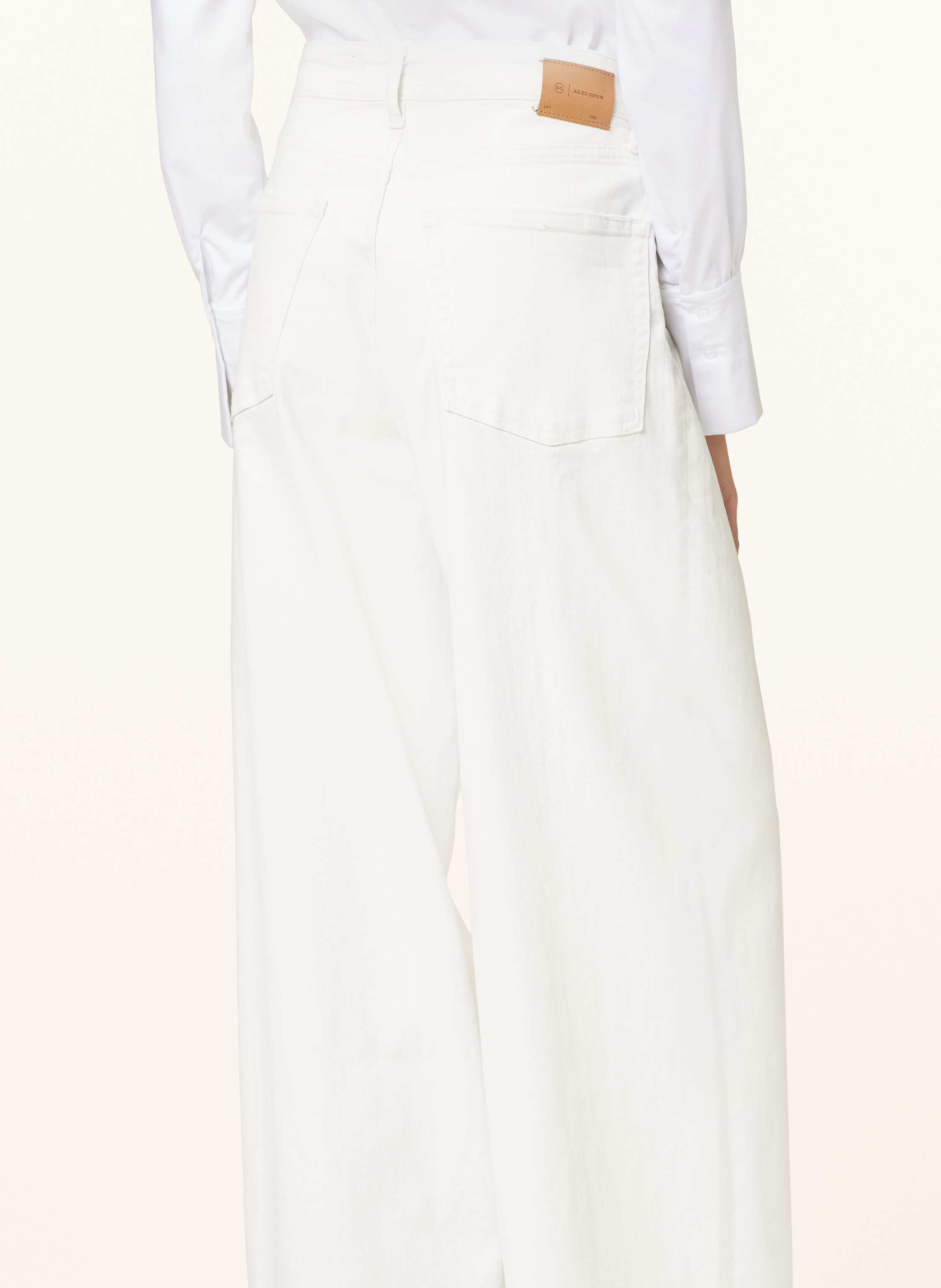 Thumbnail - Ag Jeans Wide Leg Jeans Maxi weiss