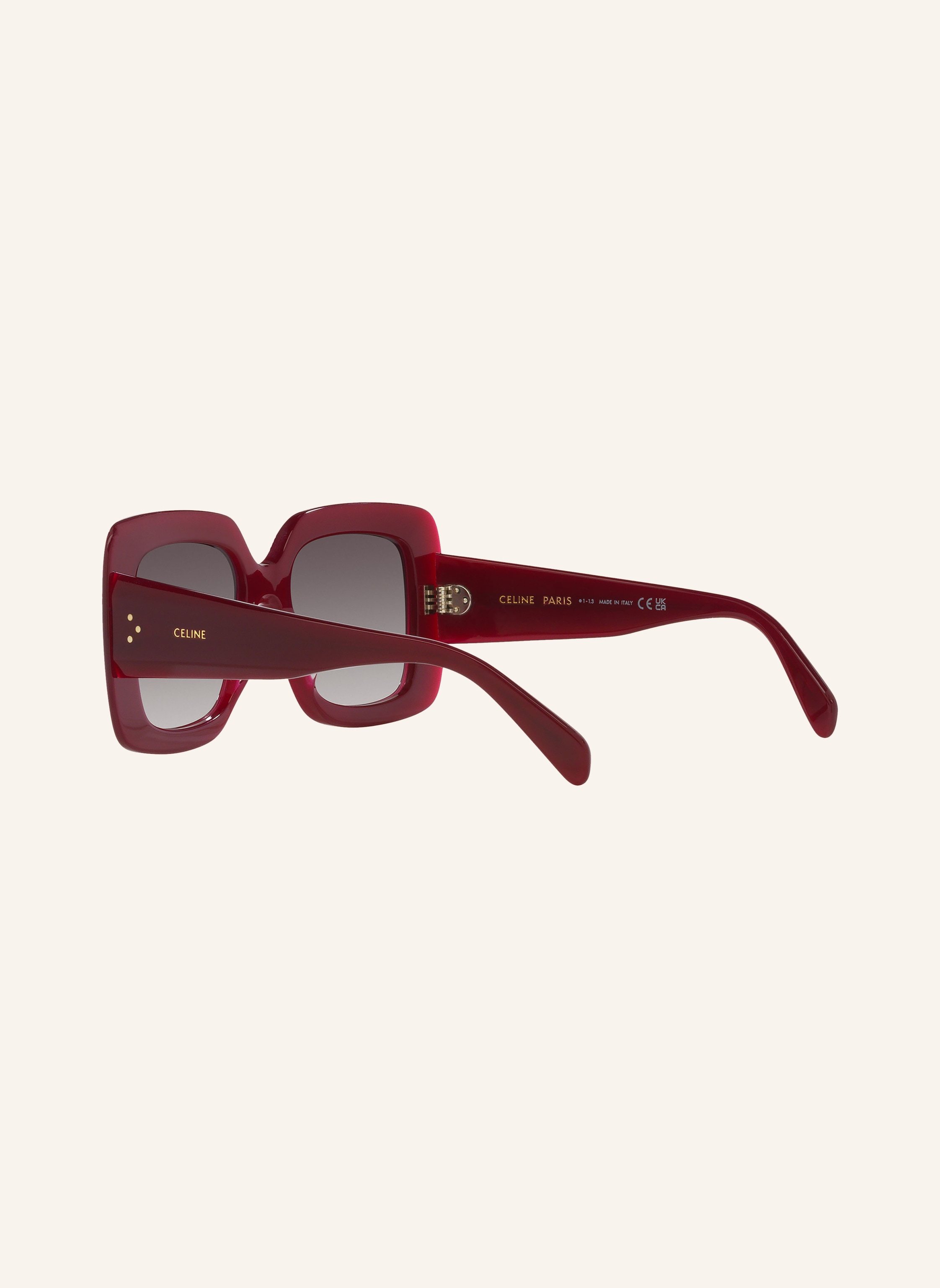 Thumbnail - Celine Sonnenbrille cl000423 Bold 3 Dots rot