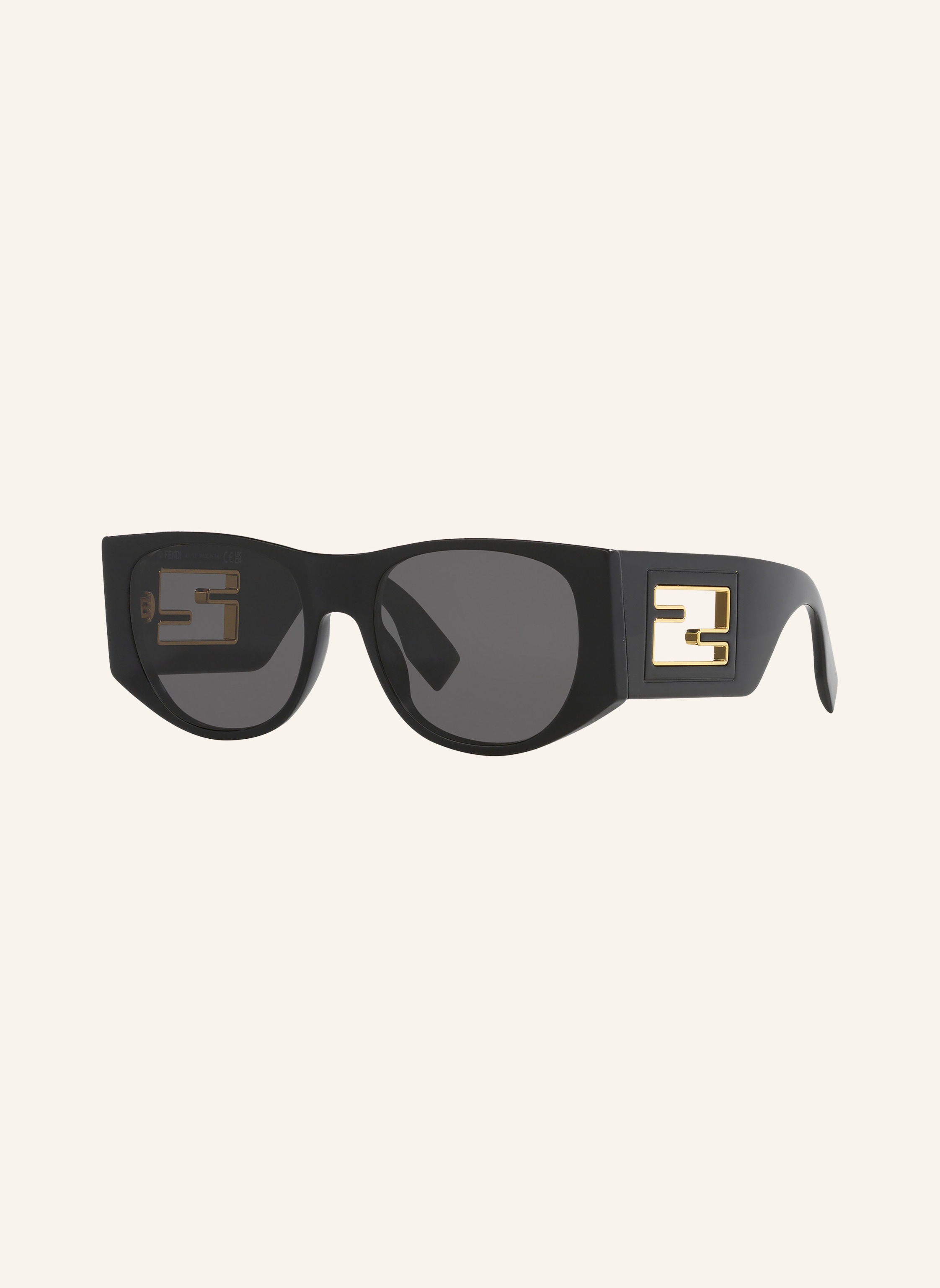 Fendi Fendi Sonnenbrille fn000725 Baguette schwarz in 1100L1 - SCHWARZ/ GRAU